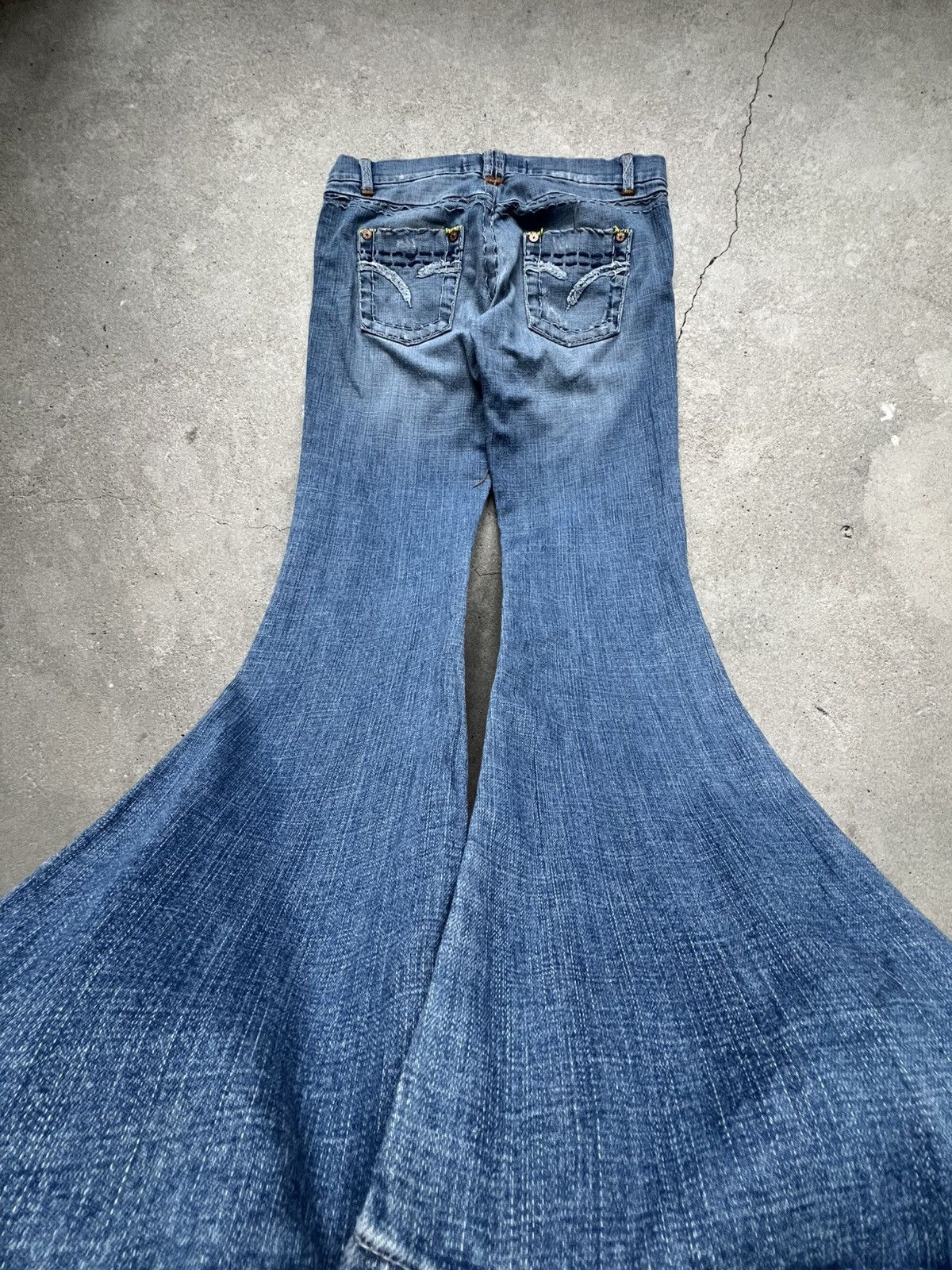 Hysteric Glamour × If Six Was Nine × Le Grande Bleu (L.G.B.) Rare Flared IfSixWasNine Junya LGB vintage jeans Size 29" - 3 Thumbnail