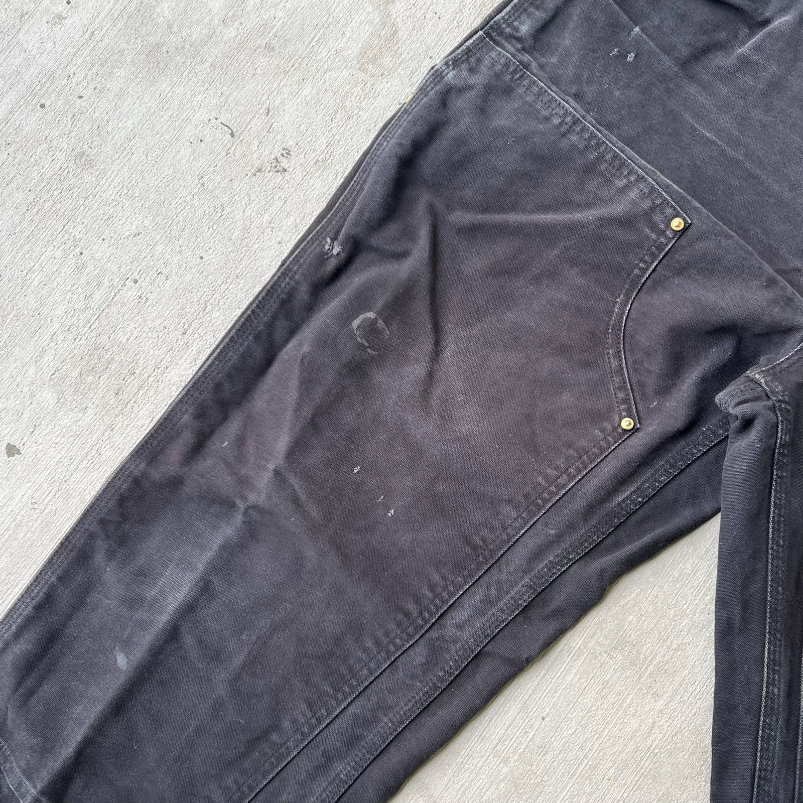 Carhartt × Vintage Carhartt black double knee work wear carpenter pants Size US 34 / EU 50 - 9 Thumbnail