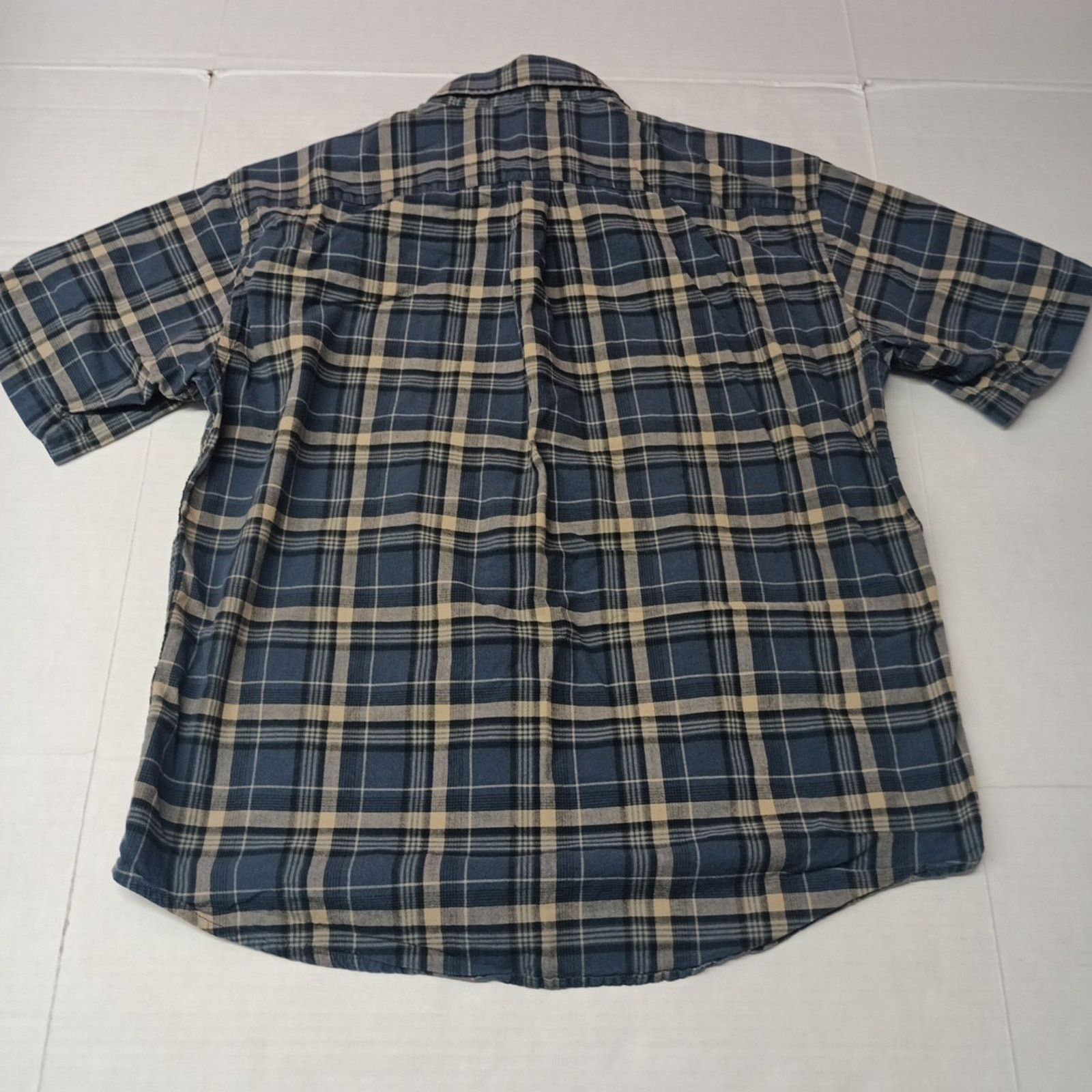 Other Caribou Creek Shirt Men's Size L Blue Beige Plaid Cotton Size US L / EU 52-54 / 3 - 8 Thumbnail