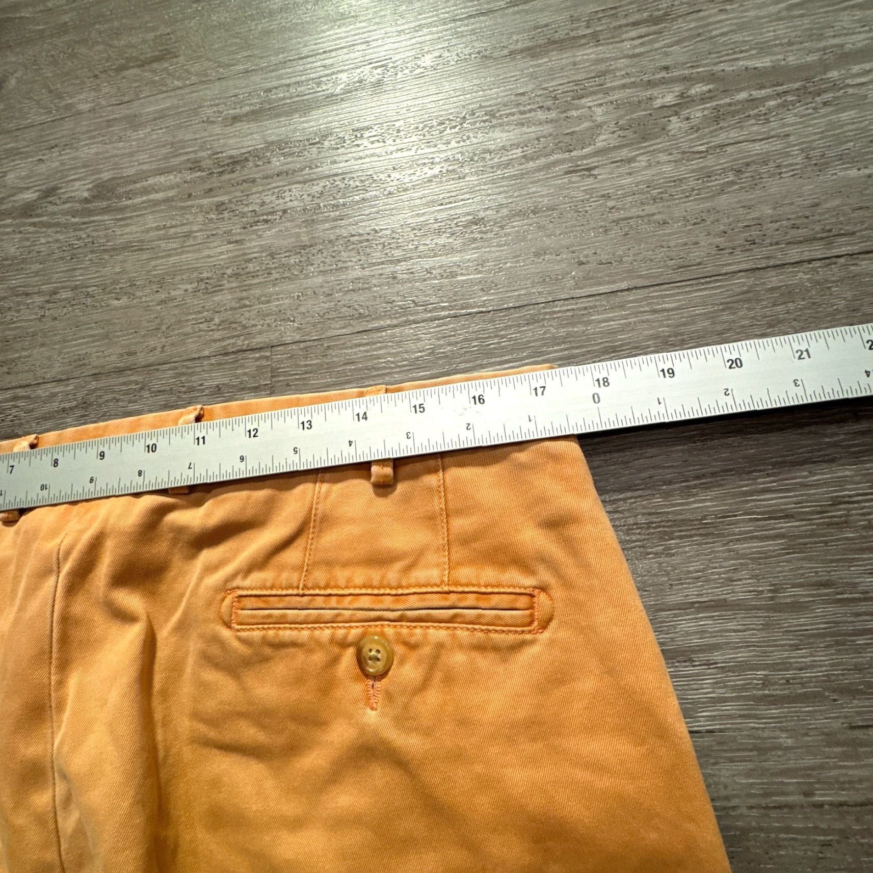 Peter Millar Peter Millar Shorts Mens 34 Orange Chino Casual Pima Cotton Vintage 9" Adult Size US 34 / EU 50 - 6 Thumbnail