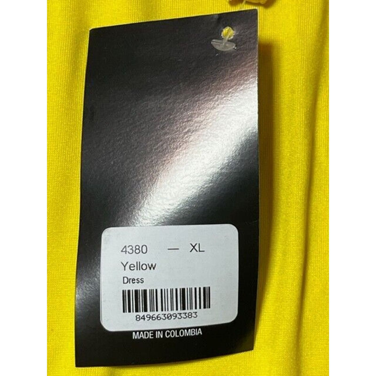 Other Mapale Dress XL Bodycon Short Length Strappy Stretch Yellow Size XL / US 12-14 / IT 48-50 - 8 Thumbnail