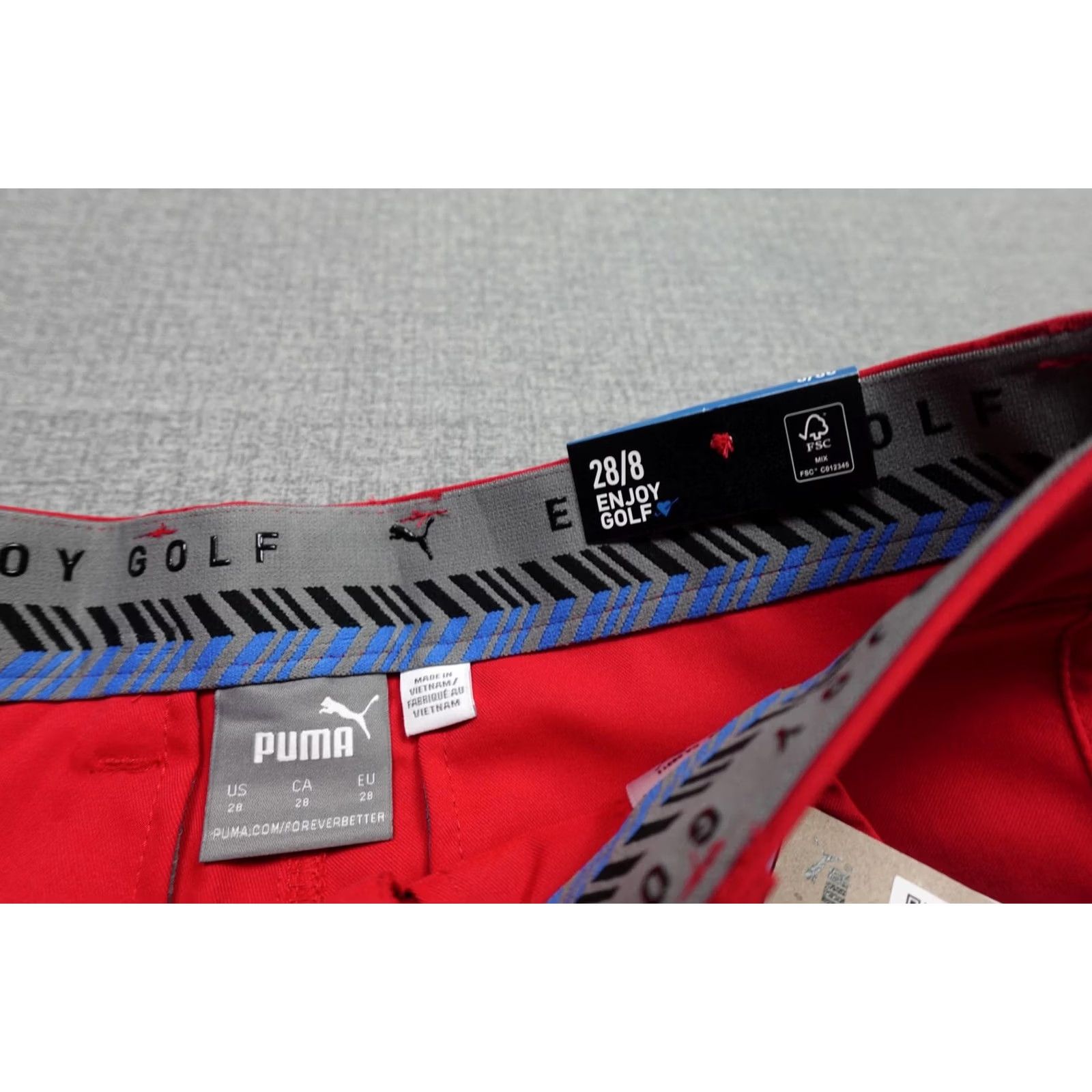 Puma PUMA Dealer Golf Shorts Mens 28 Red Twill 8 Inseam Performance Pockets NWT Size US 28 / EU 44 - 5 Thumbnail