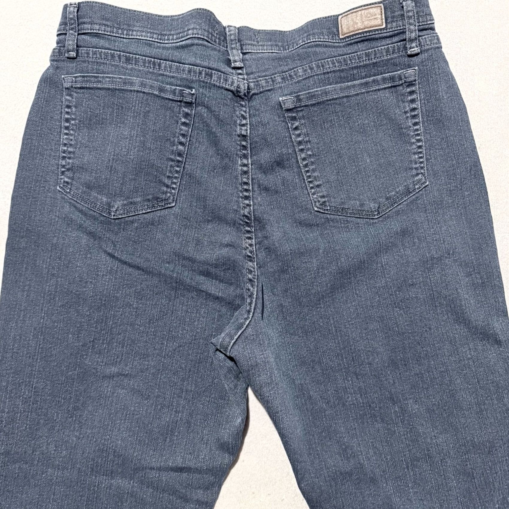 Lee Lee Jeans Women Blue Denim Stretch Pockets Straight Classic Fit 18 Long Size 40" / US 18 - 4 Thumbnail