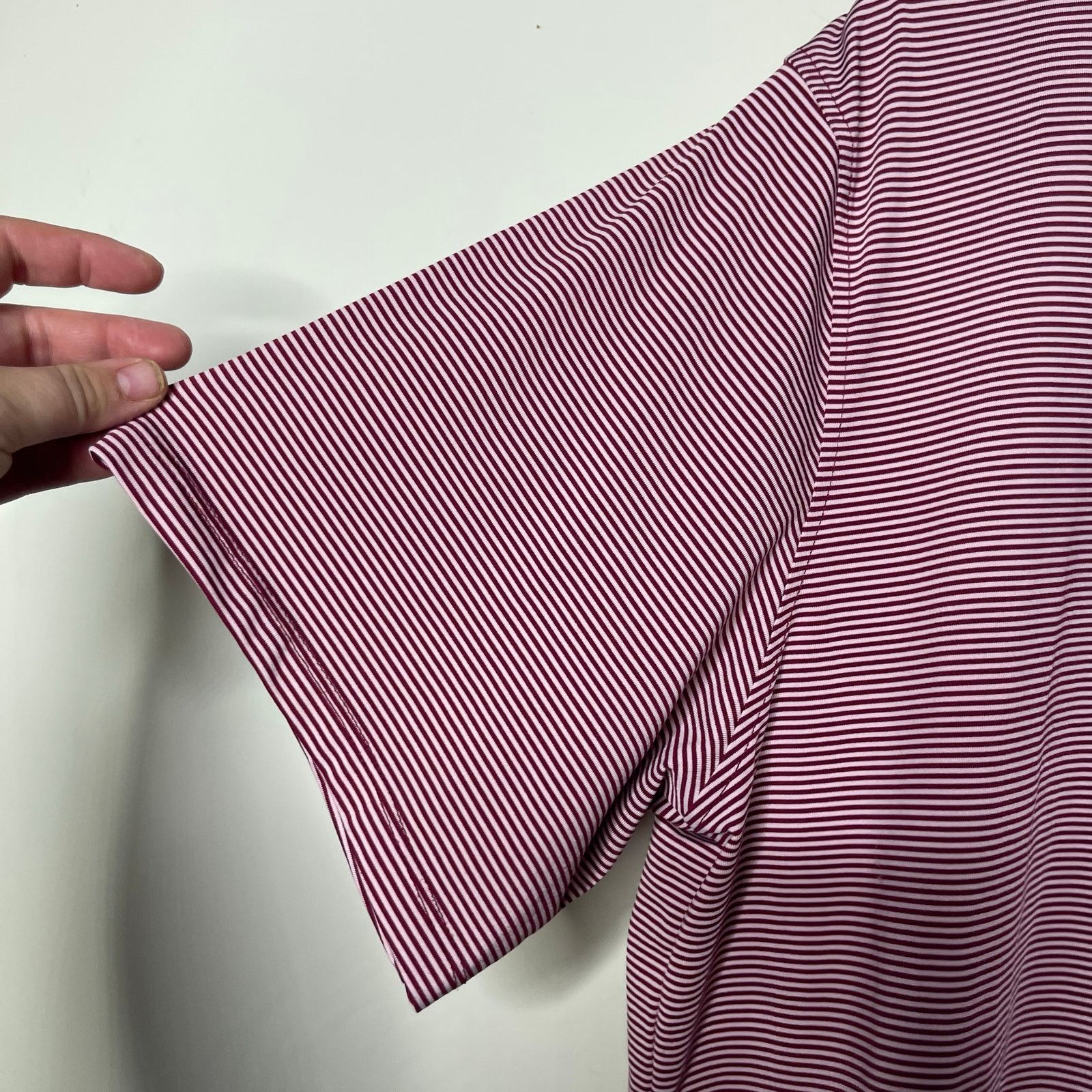 Other GREYSON Golf Polo Shirt XL red Striped Performance Size US XL / EU 56 / 4 - 5 Thumbnail