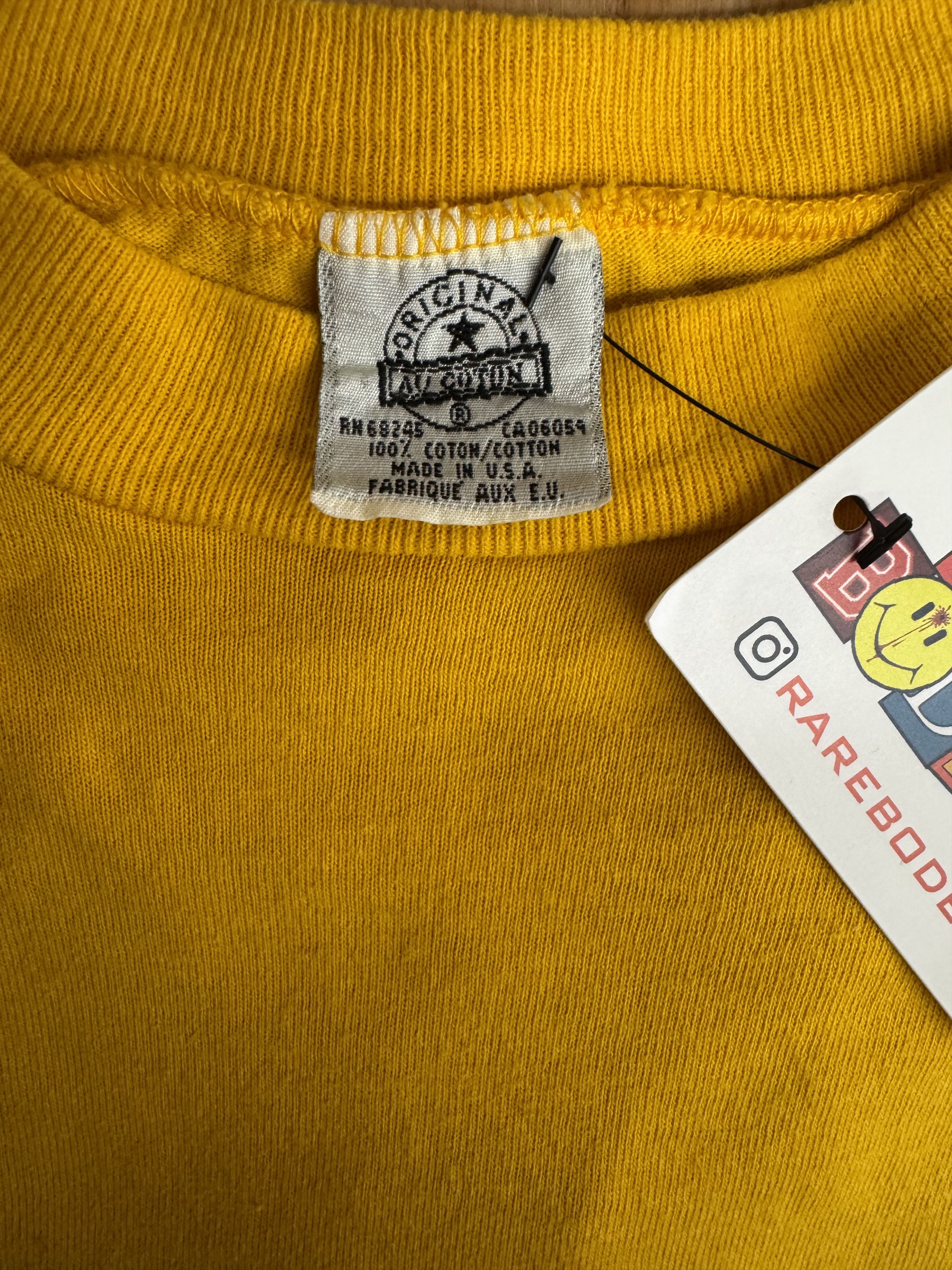 Other Vintage Yellow Blank Tee Size US M / EU 48-50 / 2 - 2 Thumbnail