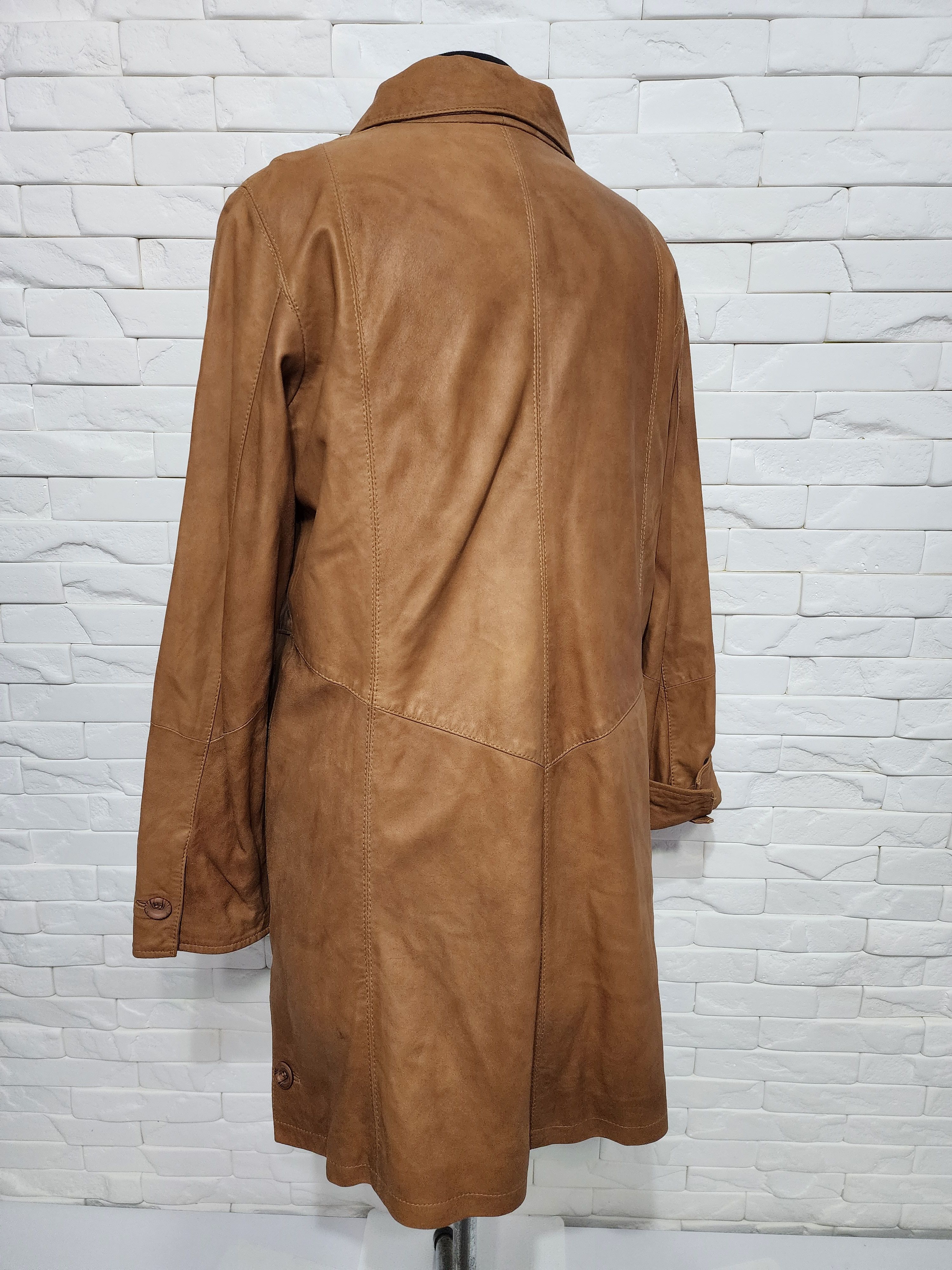 Genuine Leather Women's brown leather jacket. Size XL / US 12-14 / IT 48-50 - 6 Thumbnail