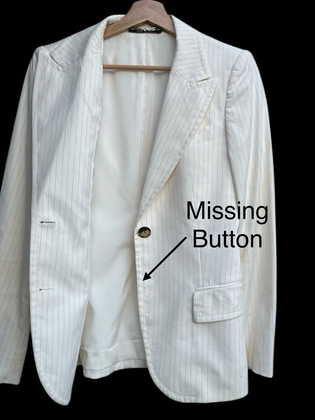 Gucci 2005 Gucci Tom Ford Pinstripe Jacket Size XS / US 0-2 / IT 36-38 - 7 Thumbnail