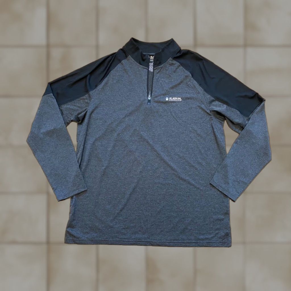 Vintage Duluth Trading Alaskan Hardgear 1/4 Zip Pullover Gray Large Mens Regular Fit 100% Polyester Fleece Jacket Size US L / EU 52-54 / 3 - 1 Thumbnail