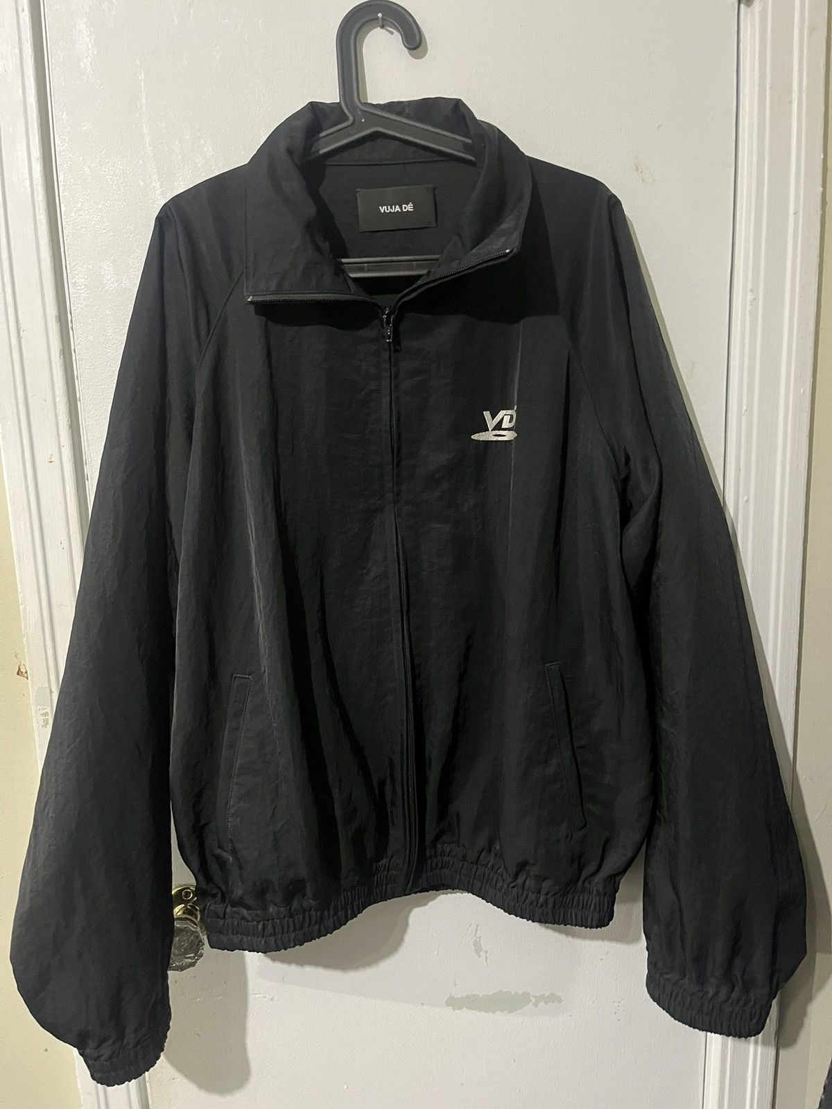 Vuja De Leon Drizzler Jacket in Cotton & Cashmere Blue Size Medium 