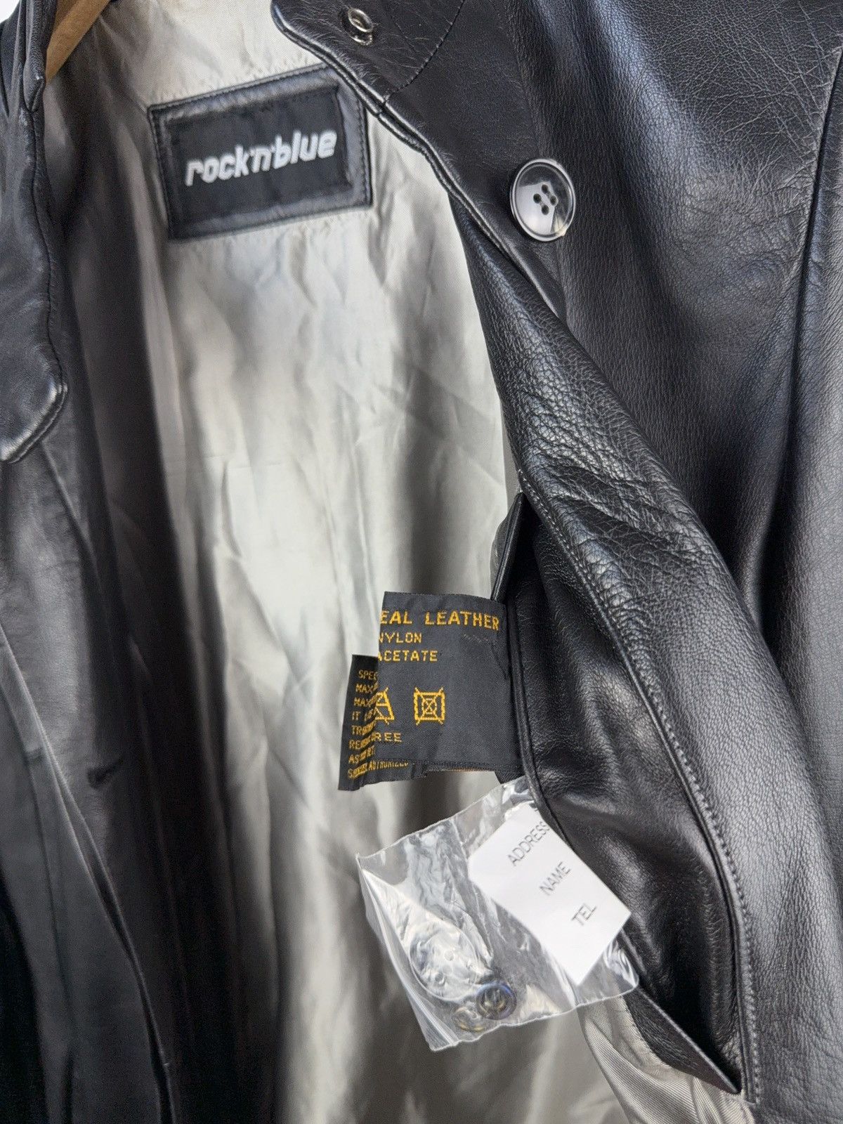 Vintage Vintage 90s Leather Opium Punk Coat Trench Retro Y2K Size M / US 6-8 / IT 42-44 - 15 Thumbnail