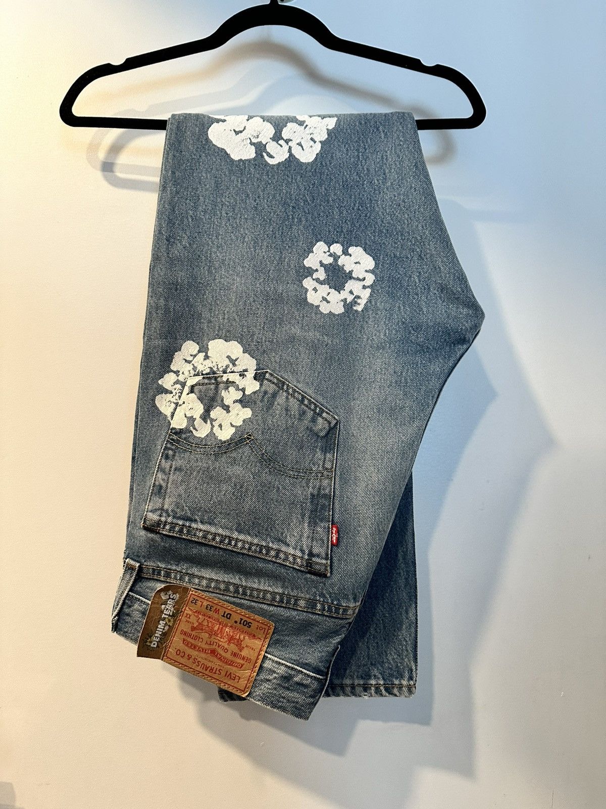 DENIM TEARS × Levi's Denim Tears × Levi's 501 "Cotton Wreath" Jeans Size US 33 - 2 Thumbnail