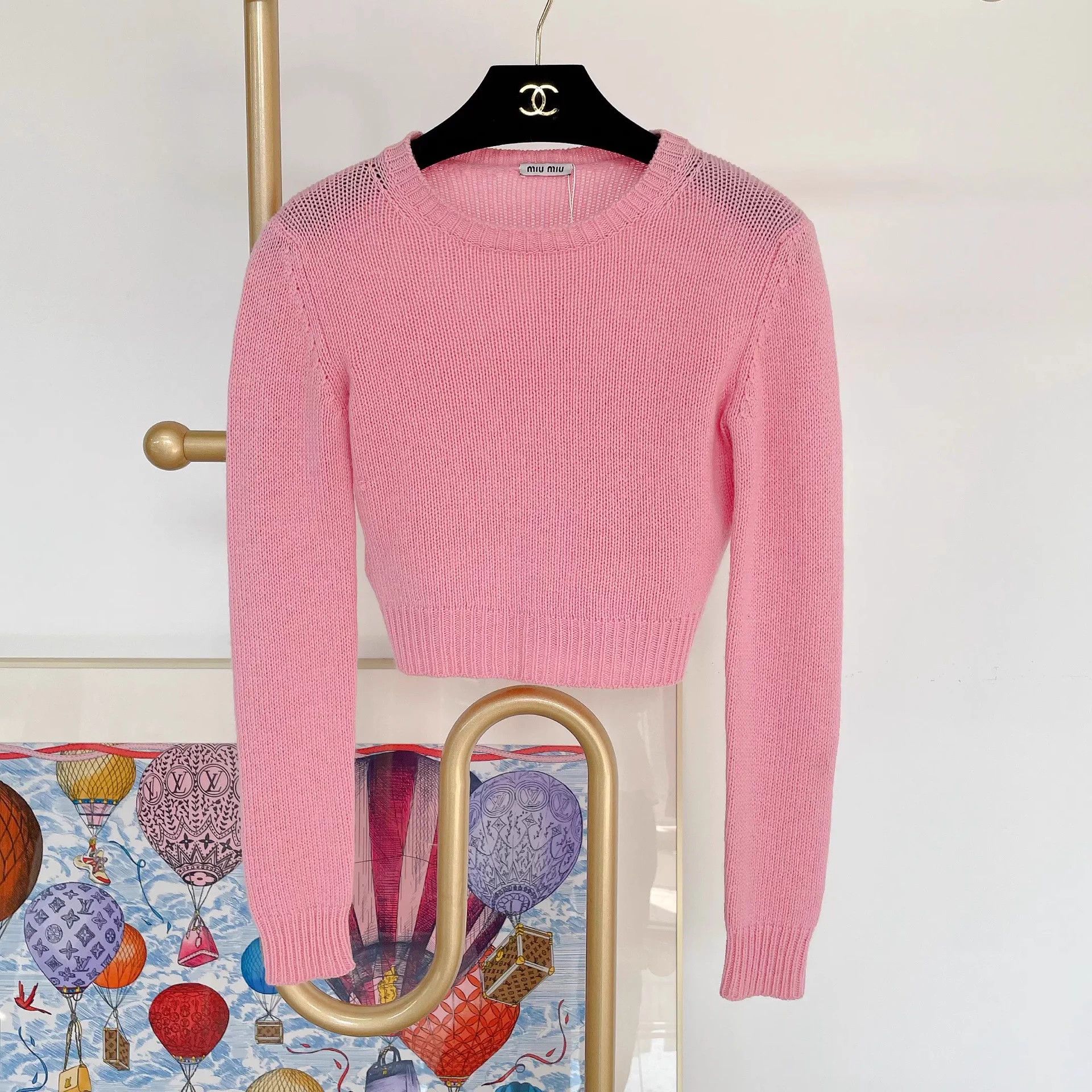 Miu Miu Miu Miu pink knit top women's 36 Size XS / US 0-2 / IT 36-38 - 1 Thumbnail