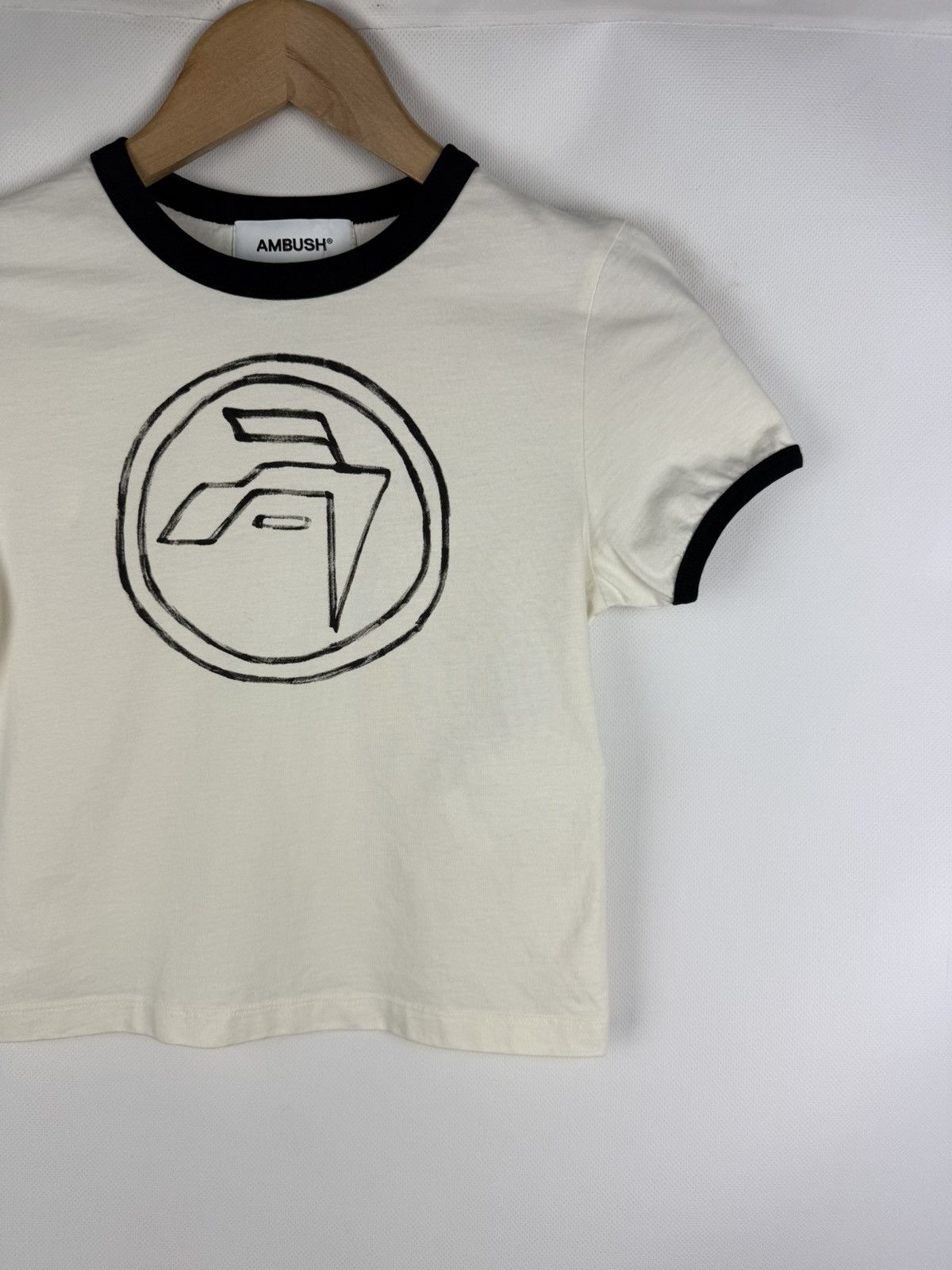 Ambush Design Ambush Hand Drawn Emblem Baby Tee Short Sleeve T Shirt Size XS / US 0-2 / IT 36-38 - 3 Thumbnail