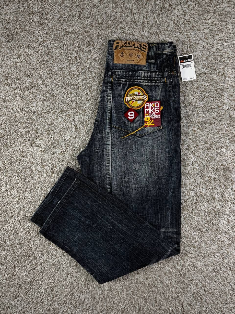 Akademiks Vintage Akademiks Baggy Jeans Denim Y2K Hip Hop Patches Size US 36 / EU 52 - 2 Thumbnail