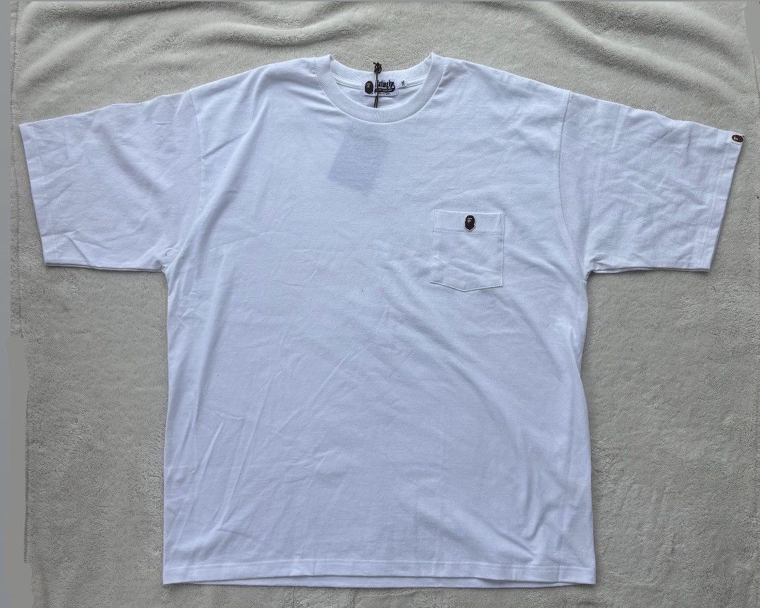 Bape Bape White One Point Pocket Tee Size US XXL / EU 58 / 5 - 1 Preview