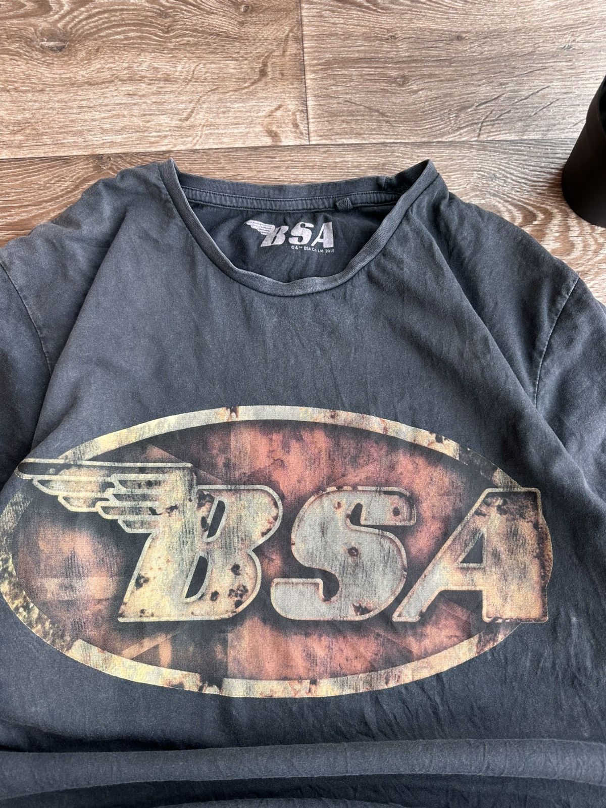 Vintage 🔥 BSA Motorcycles Vintage Retro T Shirt Harley Davidson Bike Size US L / EU 52-54 / 3 - 2 Thumbnail