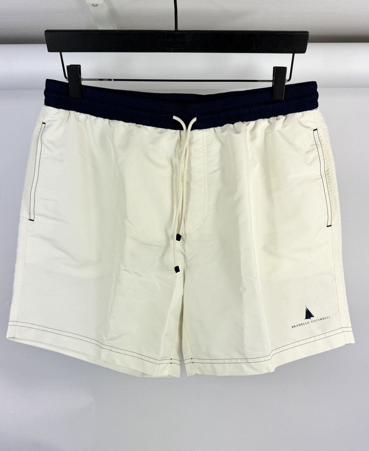Brunello Cucinelli LOGO PRINT SWIM SHORTS Size US 34 / EU 50 - 1 Thumbnail