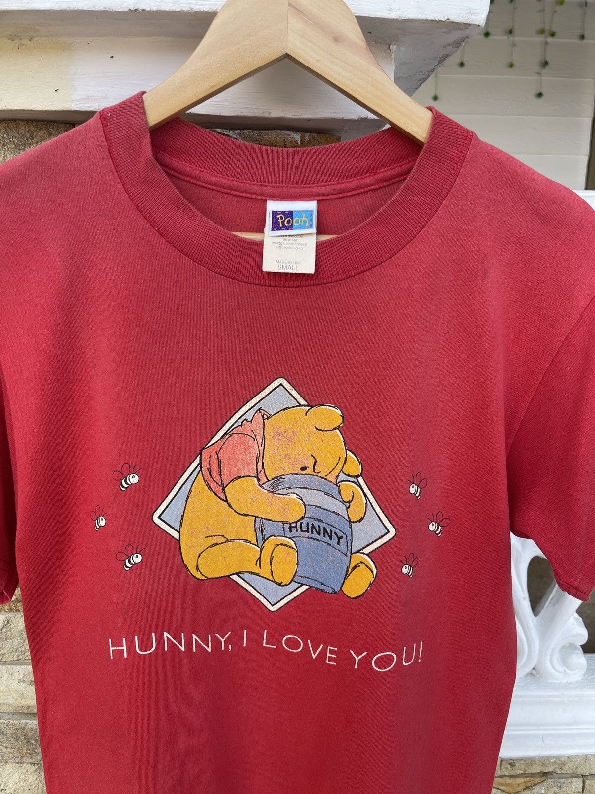 Disney Rare🔥Vintage 90s Disney Pooh Faded Tee Size US S / EU 44-46 / 1 - 2 Thumbnail