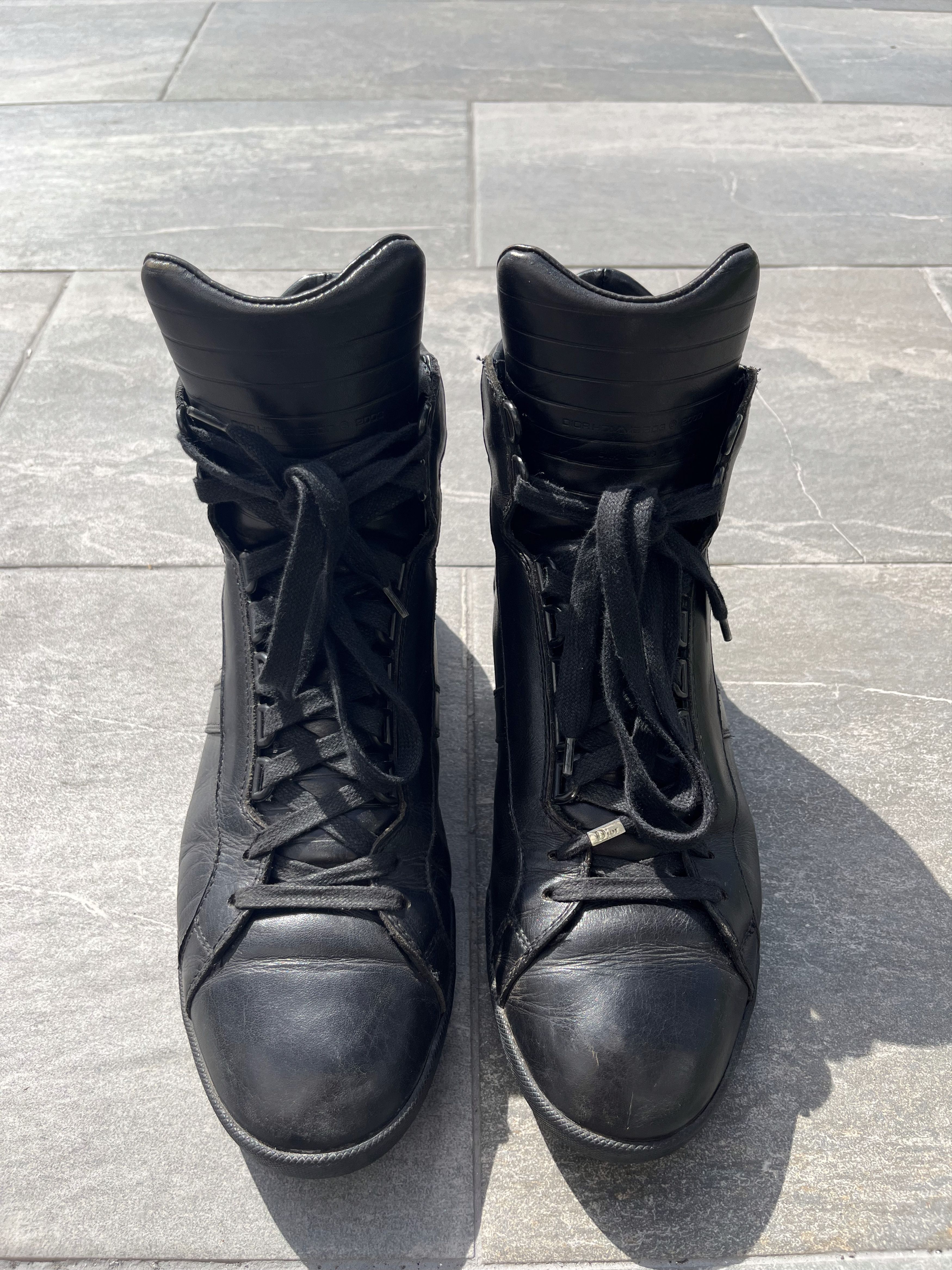Dior × Hedi Slimane Dior Homme luster 2003AW boxing sneakers | Grailed