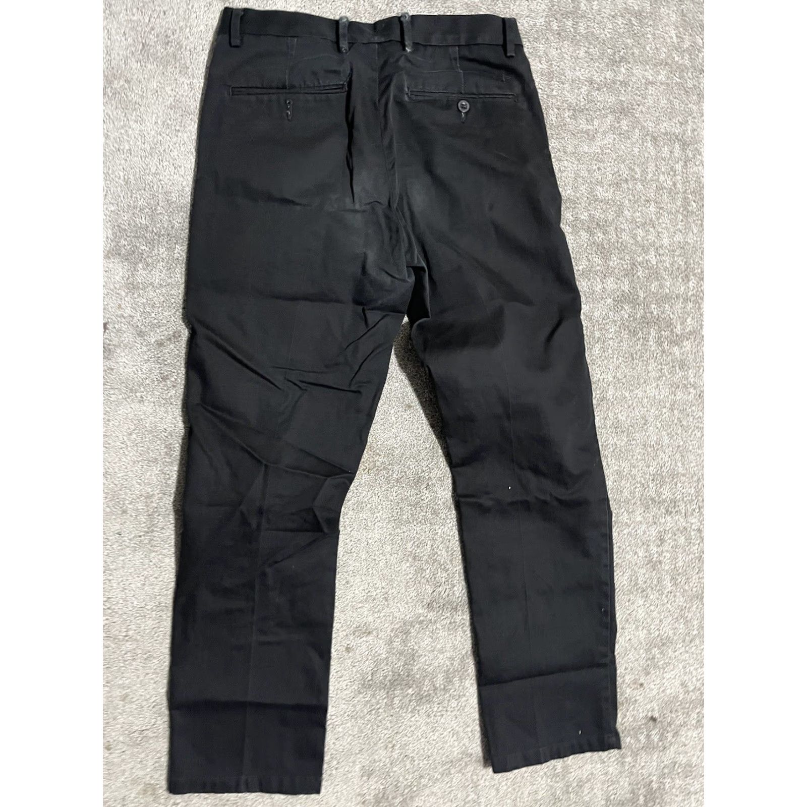 Dockers DOCKERS Black Slim Tapered Chino Pants Mens 29x30 Stretch Classic Size US 29 - 3 Thumbnail