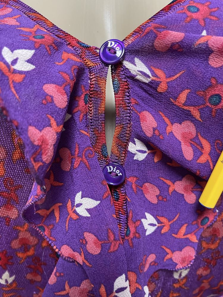 Dior Christian Dior Boutique Silk Blouse Size S / US 4 / IT 40 - 4 Thumbnail