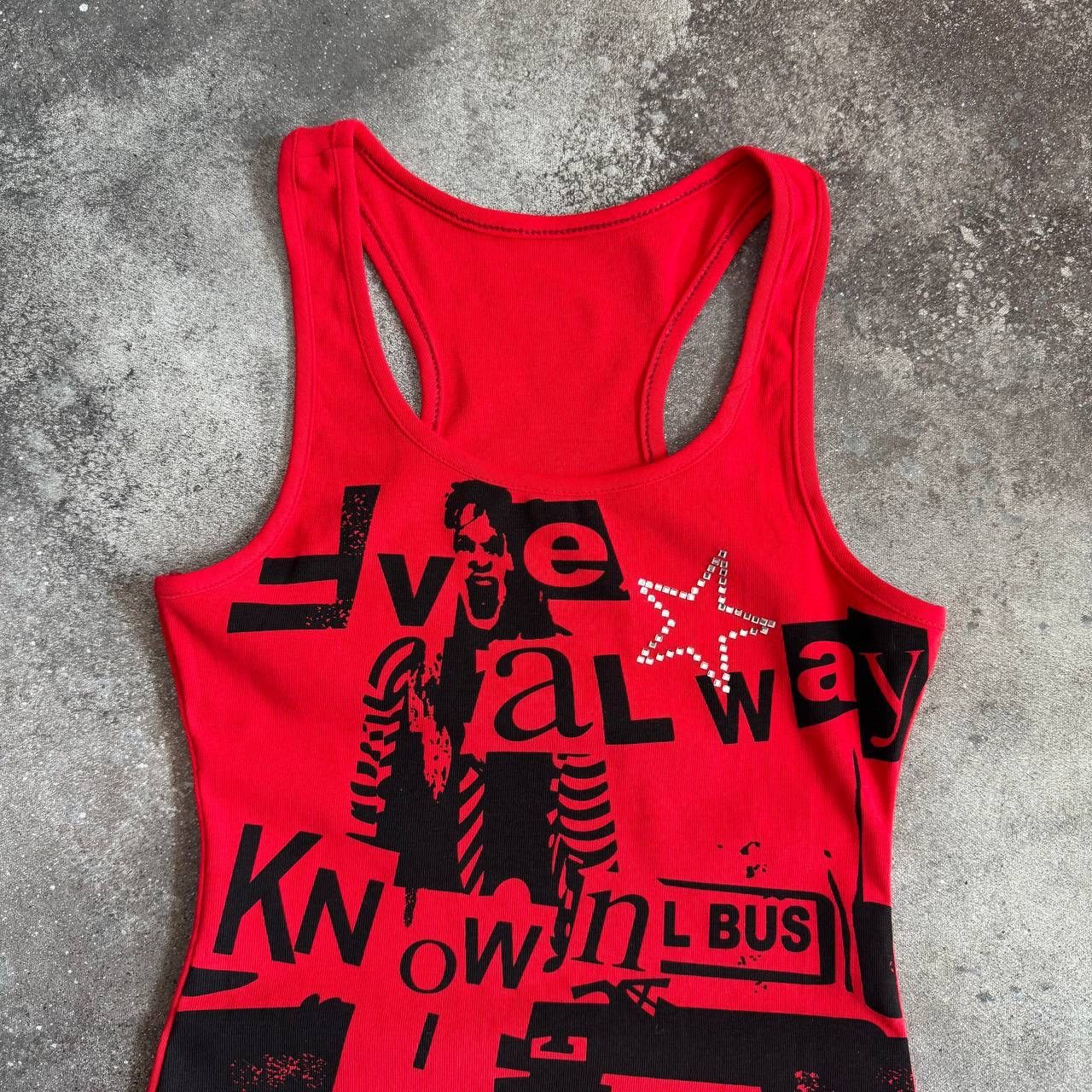 20471120 Opium Punk Goth Y2K Grunge Vintage Tank Top Size S / US 4 / IT 40 - 4 Thumbnail