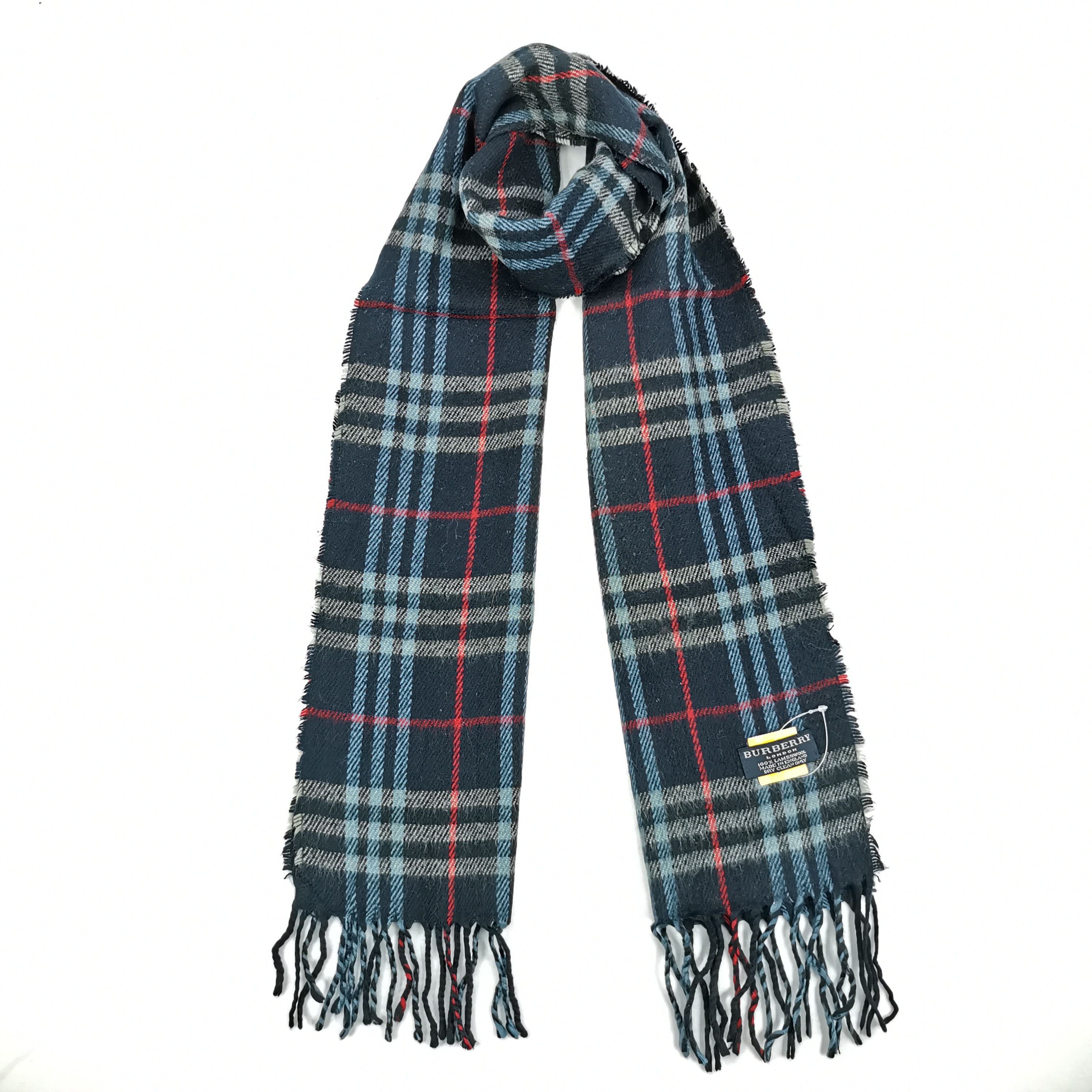Burberry × Vintage Vintage BURBERRY Scarf Wool Cashmere Scarves. Size ONE SIZE - 1 Thumbnail
