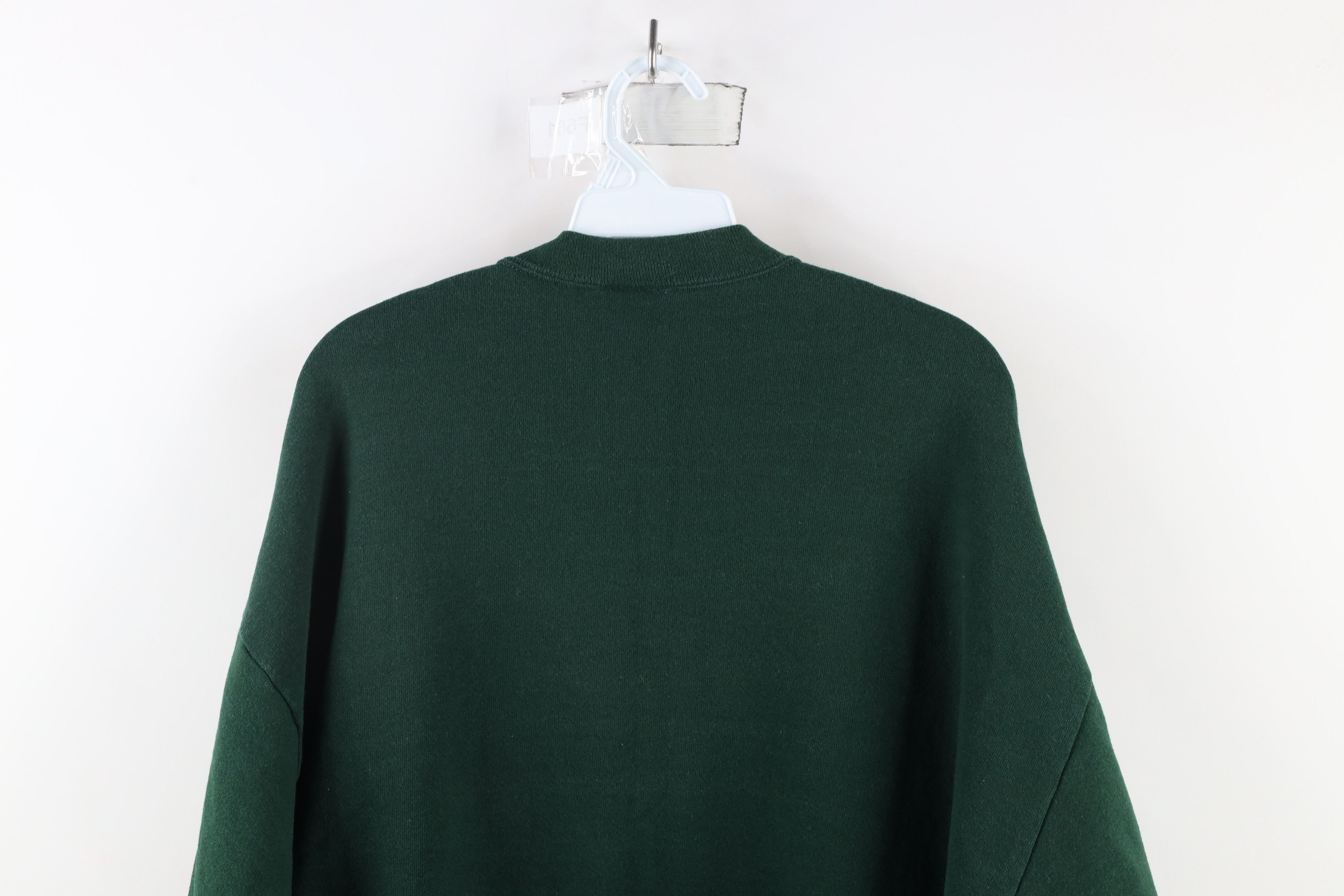 Vintage Vintage 90s Streetwear Crewneck Sweatshirt Hunter Green USA Size US XXL / EU 58 / 5 - 7 Thumbnail