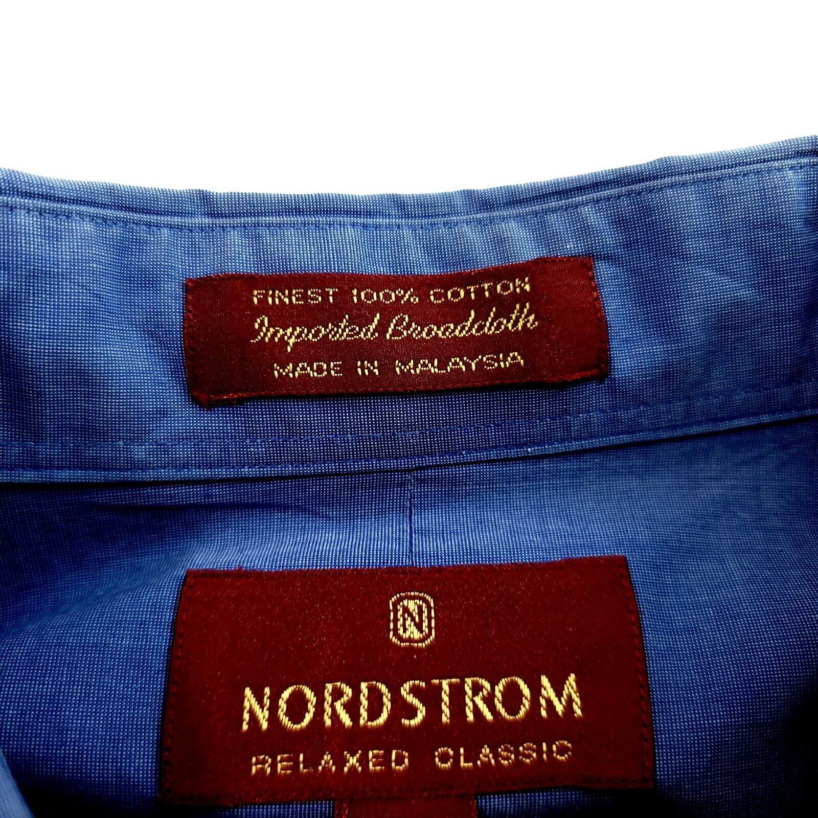 Nordstrom Nordstrom Relaxed Classic Blue 16-36 Pocket Front Collared D Size US M / EU 48-50 / 2 - 9 Thumbnail