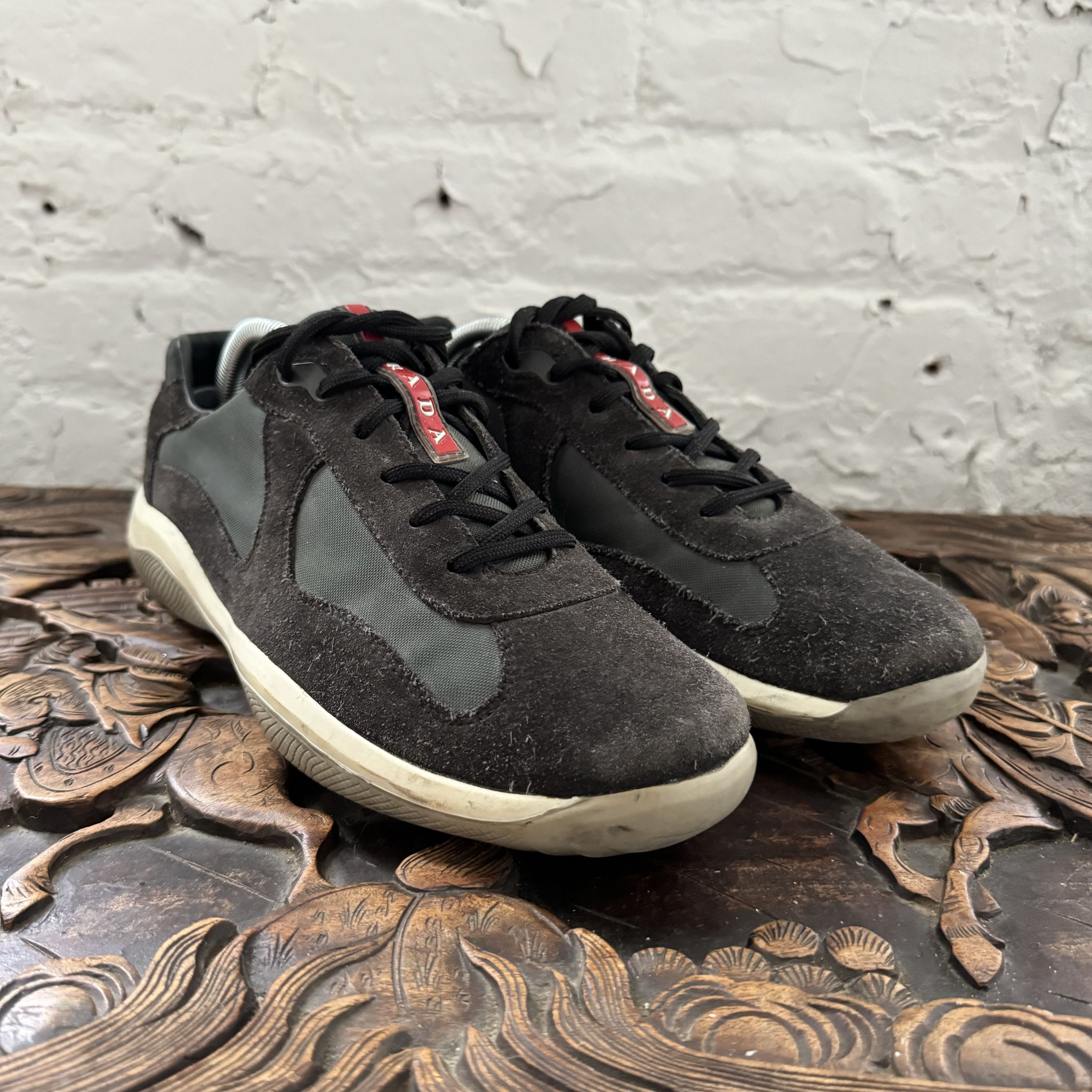 Prada americas hot sale cup suede