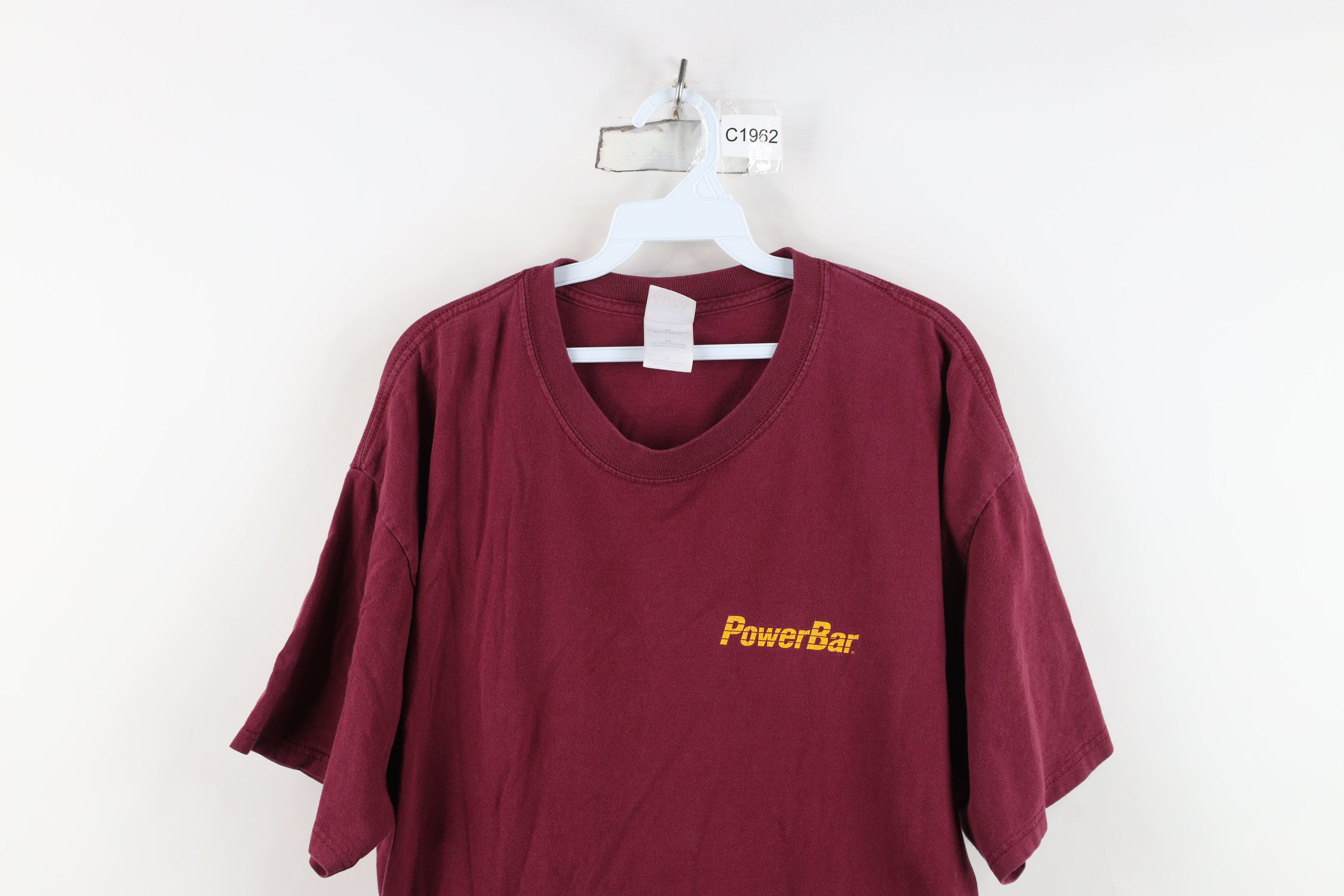 Vintage Vintage 90s Y2K Spell Power Bar Nutrition Gym T-Shirt Red Size US XL / EU 56 / 4 - 2 Thumbnail