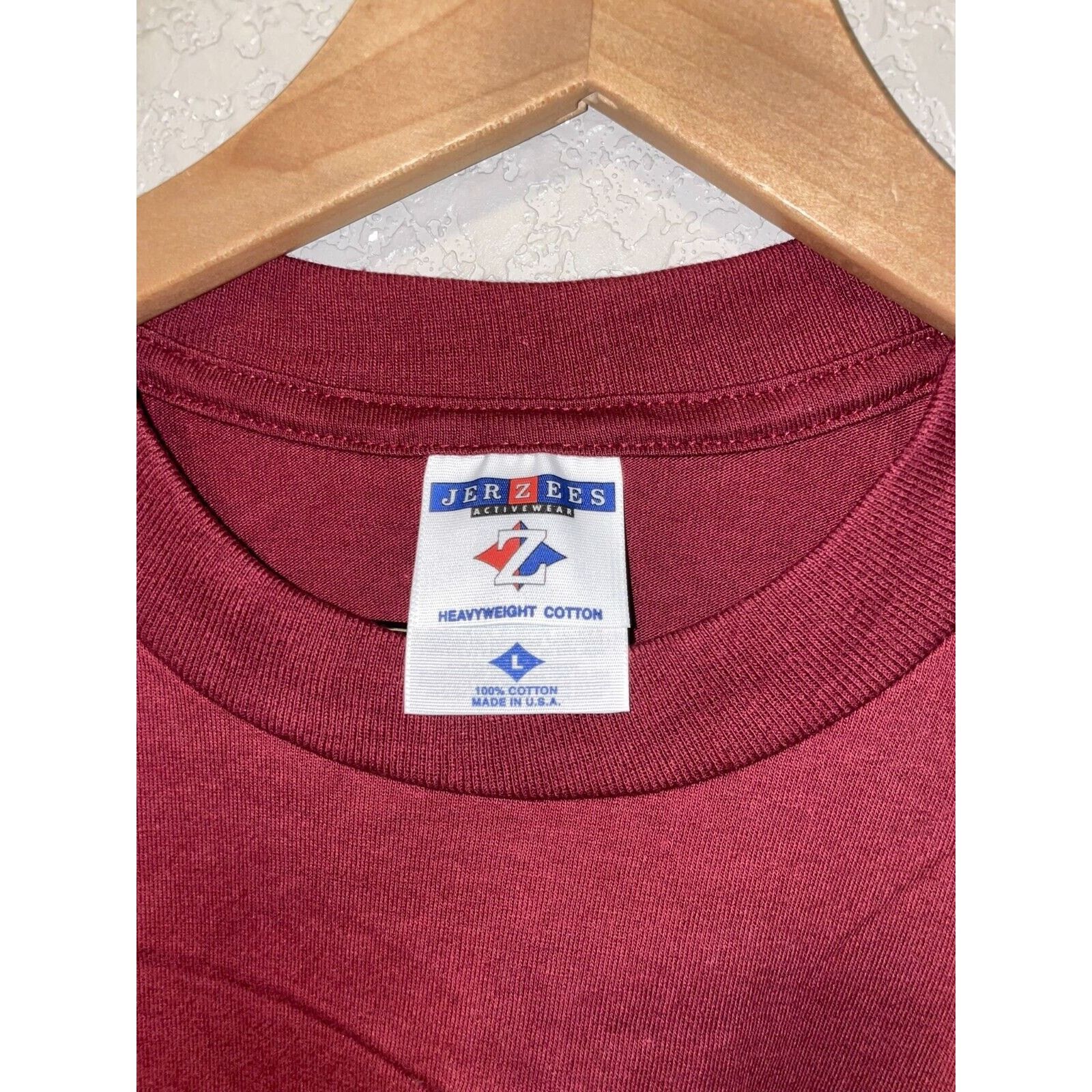 Jerzees Vintage Virginia Blue Ridge Mountains Shirt Deer Red Tee 90s Size US L / EU 52-54 / 3 - 4 Thumbnail