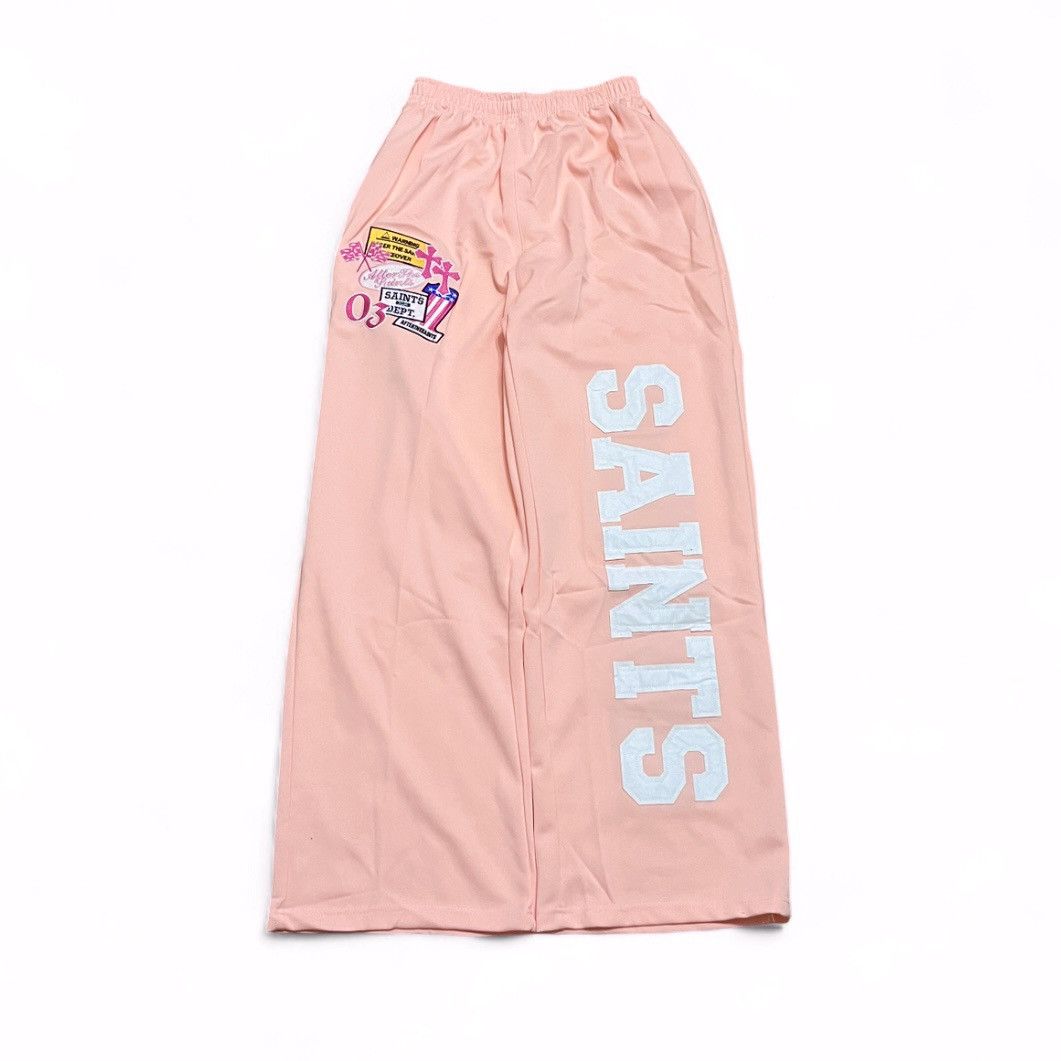 Japanese Brand American Saints Pink Sweatpants Streetwear Hip Hop Baggy Size US 32 / EU 48 - 1 Thumbnail
