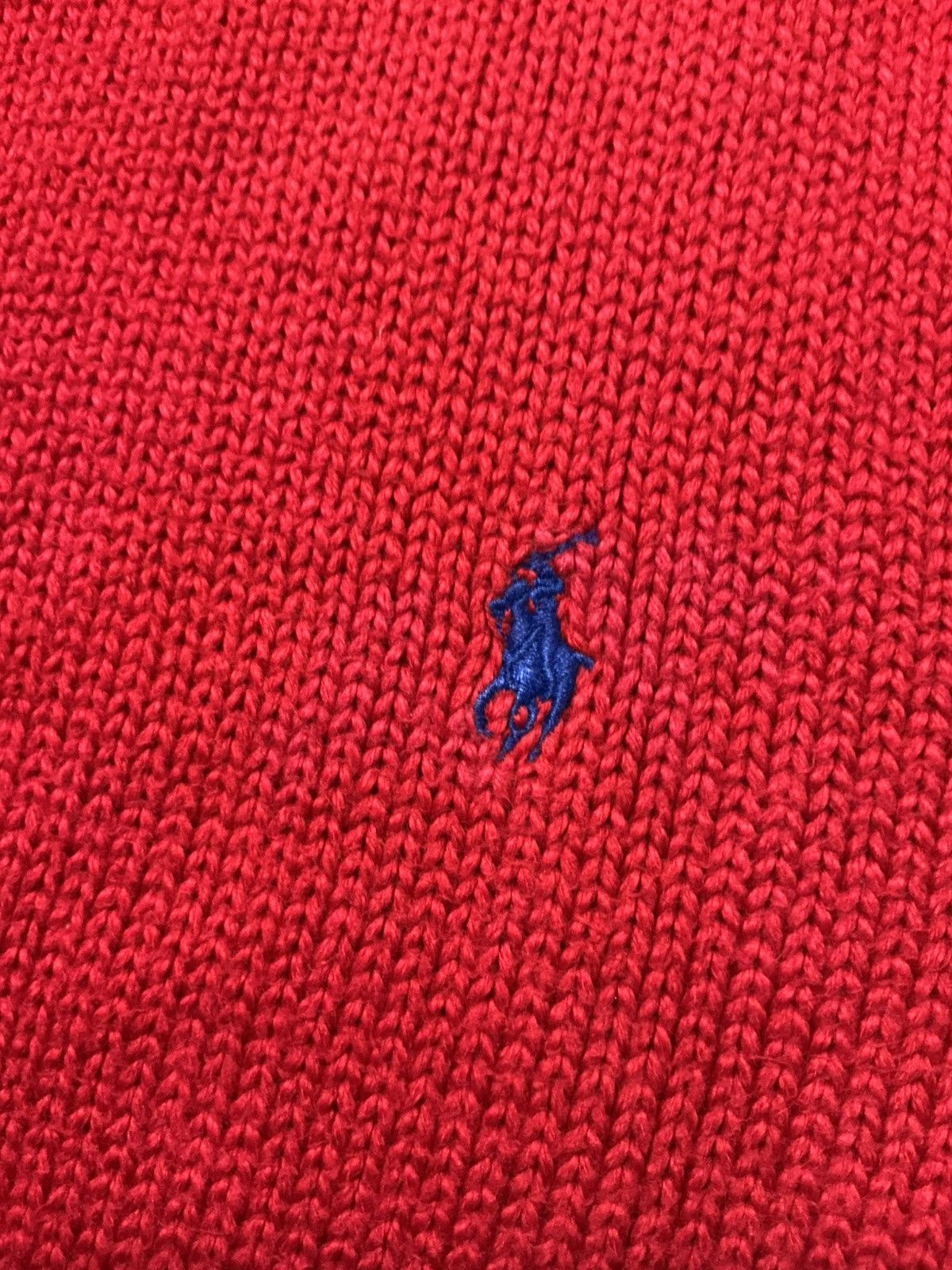 Polo Ralph Lauren Vintage Polo Ralph Lauren Bleach Dyed Cotton Knit Sweater Size US M / EU 48-50 / 2 - 7 Thumbnail