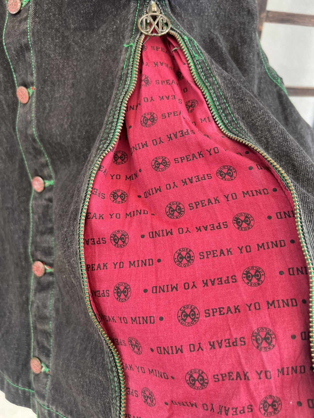 Cross Colours Vintage 90s Cross Colours Rips Fade Denim Oversized Jacket Size US XL / EU 56 / 4 - 13 Thumbnail
