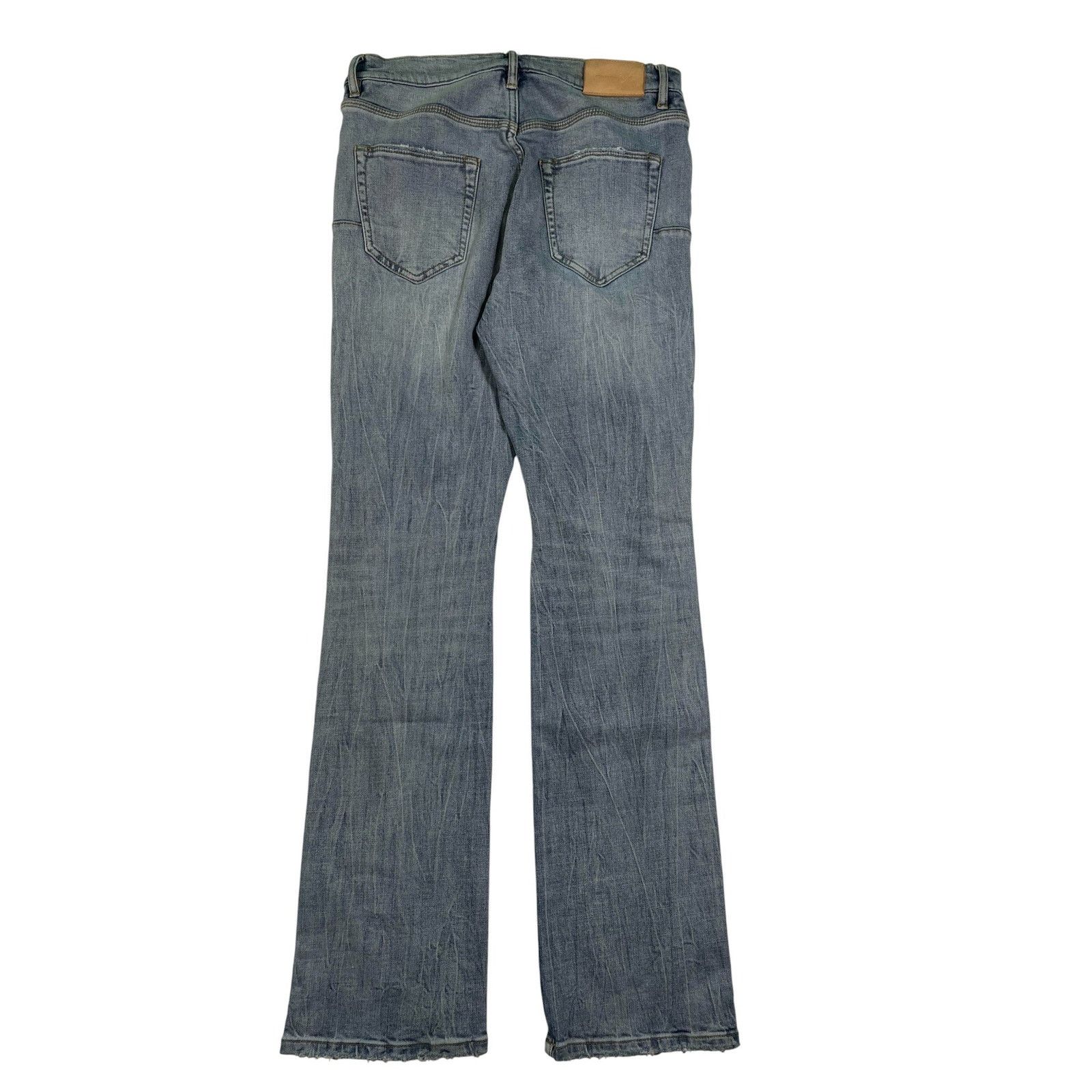 Purple Brand Purple Brand Light Wash Knee Rip Jeans Size US 31 - 2 Thumbnail
