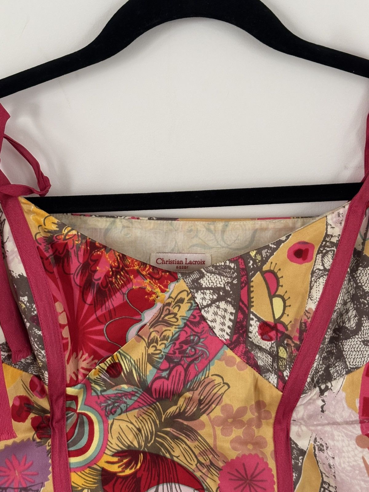 Christian Lacroix Vintage Christian Lacroix Bazar Silk Corset Top Size M / US 6-8 / IT 42-44 - 10 Thumbnail