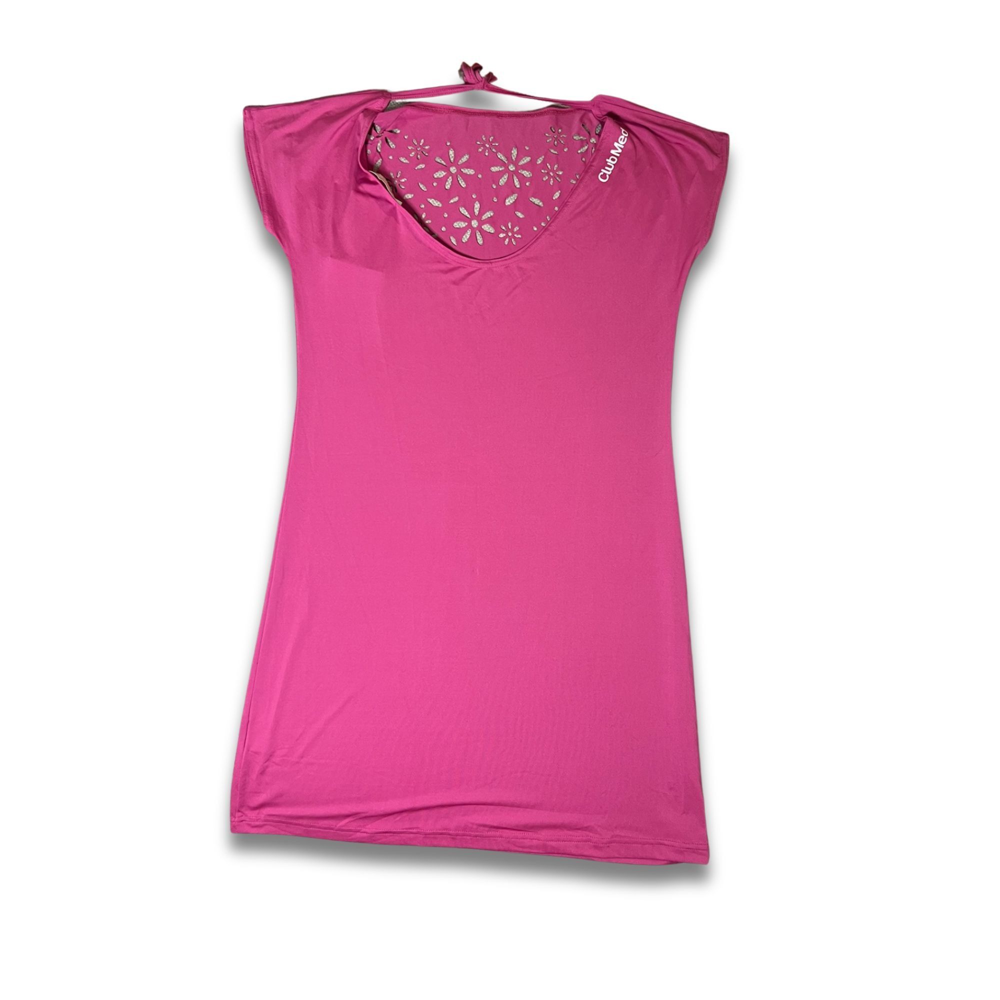 Other Club Med Ligne Non 88 Dress #23 Hot Pink Laser-Cut Floral De Size S / US 4 / IT 40 - 3 Thumbnail