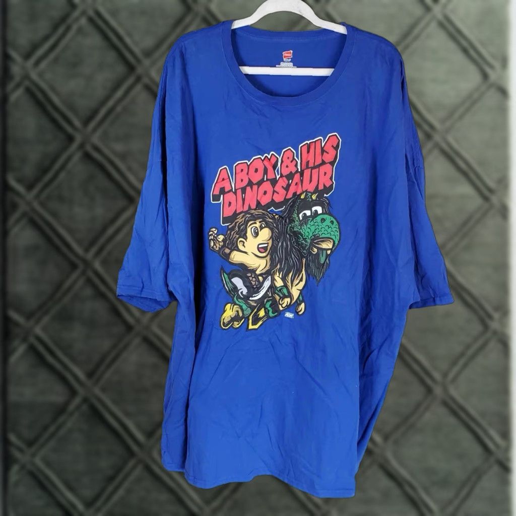 Vintage AEW Jungle Boy & Luchasaurus "A Boy & His Dinosaur" T-Shirt Sz 5XL yoshi Mario Size US XXL / EU 58 / 5 - 1 Thumbnail