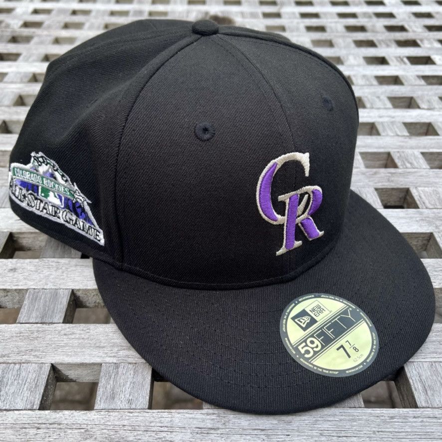 New Era Colorado Rockies 1998 ASG Patch Pink UV Hat Club 7 7/8 Size ONE SIZE - 1 Thumbnail