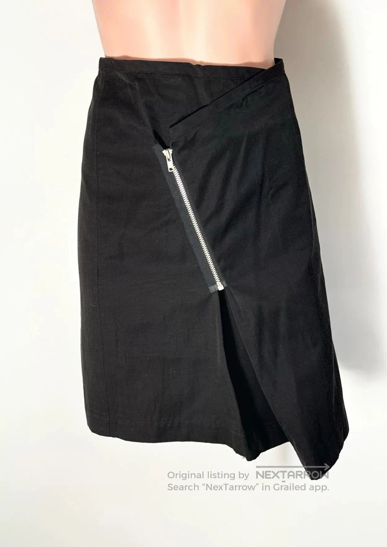 Comme des Garcons Comme des Garçons Black Zipper Skirt. Size 23" - 2 Thumbnail