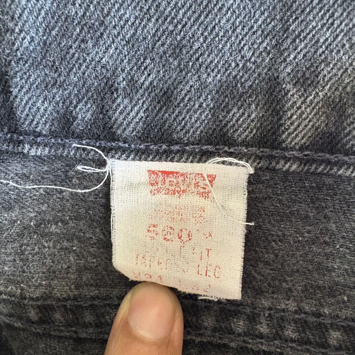 Levi's Vintage 90s Levi’s 560 Orange Tab Loose Black Denim Jeans 34 Size US 34 / EU 50 - 5 Thumbnail