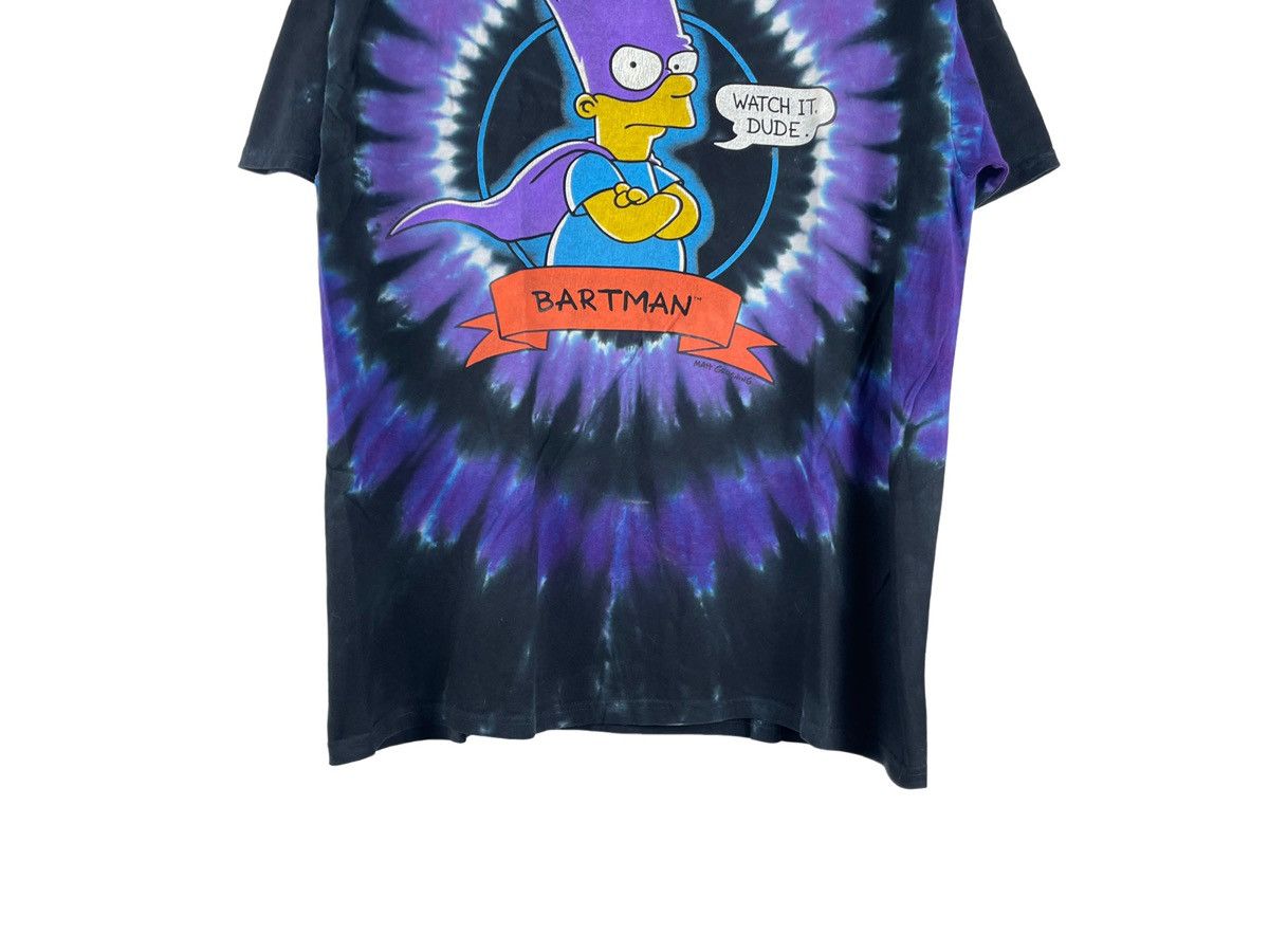 Vintage The Simpsons Bartman 90S Vintage Tie-Dyed Tee Size US XL / EU 56 / 4 - 4 Thumbnail