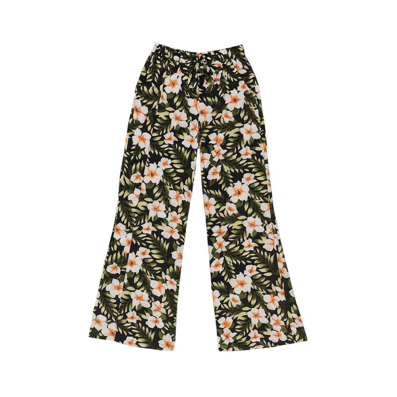 Volcom Vacationcore Retro Tropical Floral Wide-Leg Pants Volcom S Size 25" / US 0 / IT 36 - 5 Thumbnail