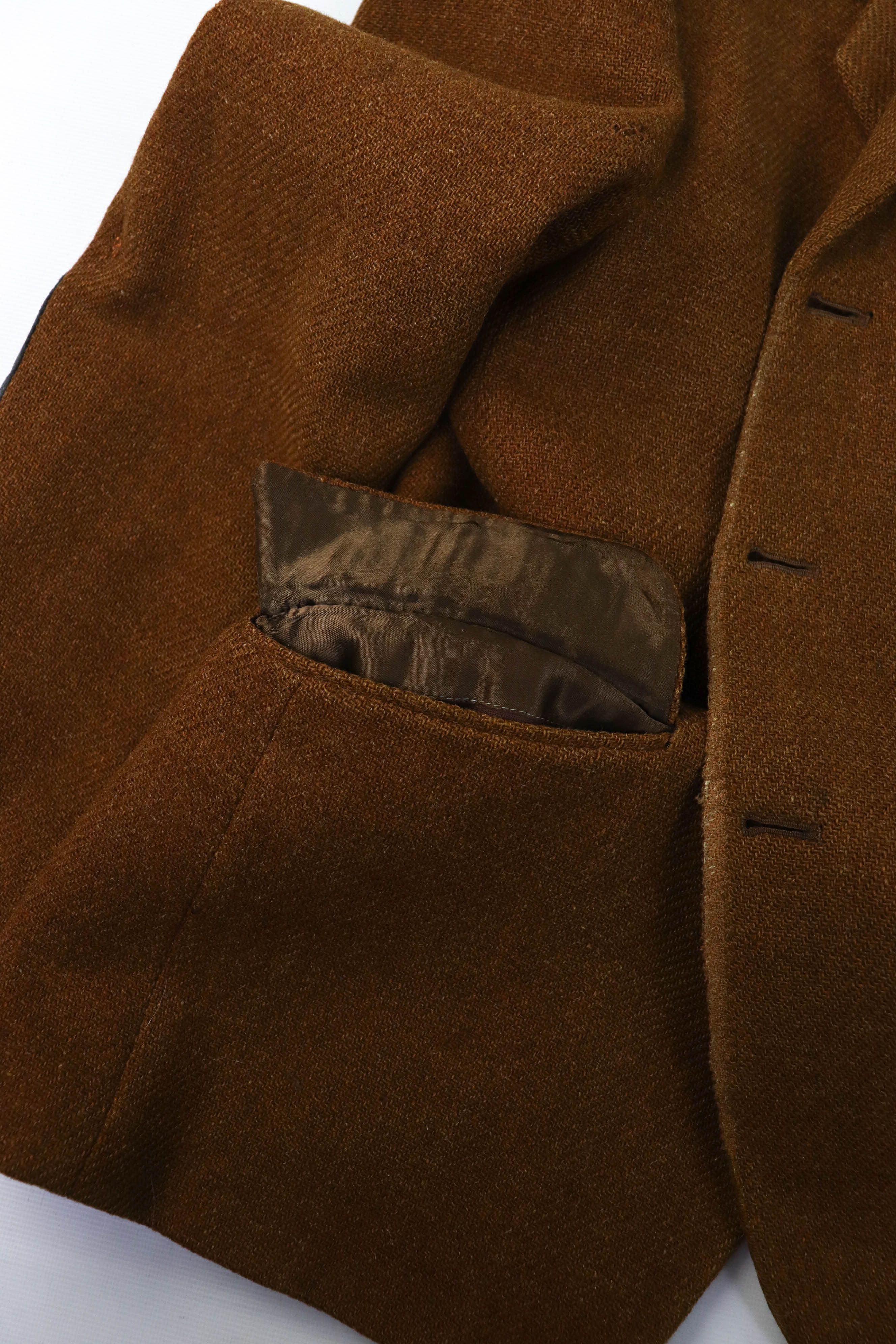 Hackett HACKETT England Made Leather Patches Distressed Tweed Blazer Size US M / EU 48-50 / 2 - 14 Thumbnail