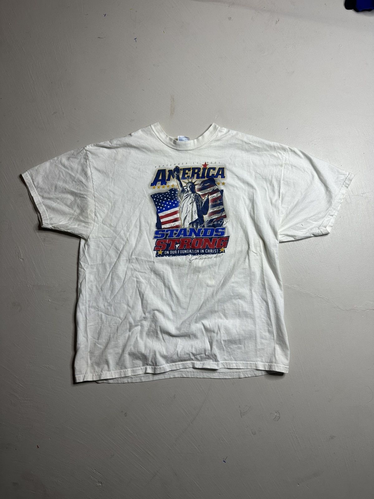 Vintage Vintage 2001 9/11 Remembrance Awareness T Shirt Size US XXL / EU 58 / 5 - 3 Thumbnail