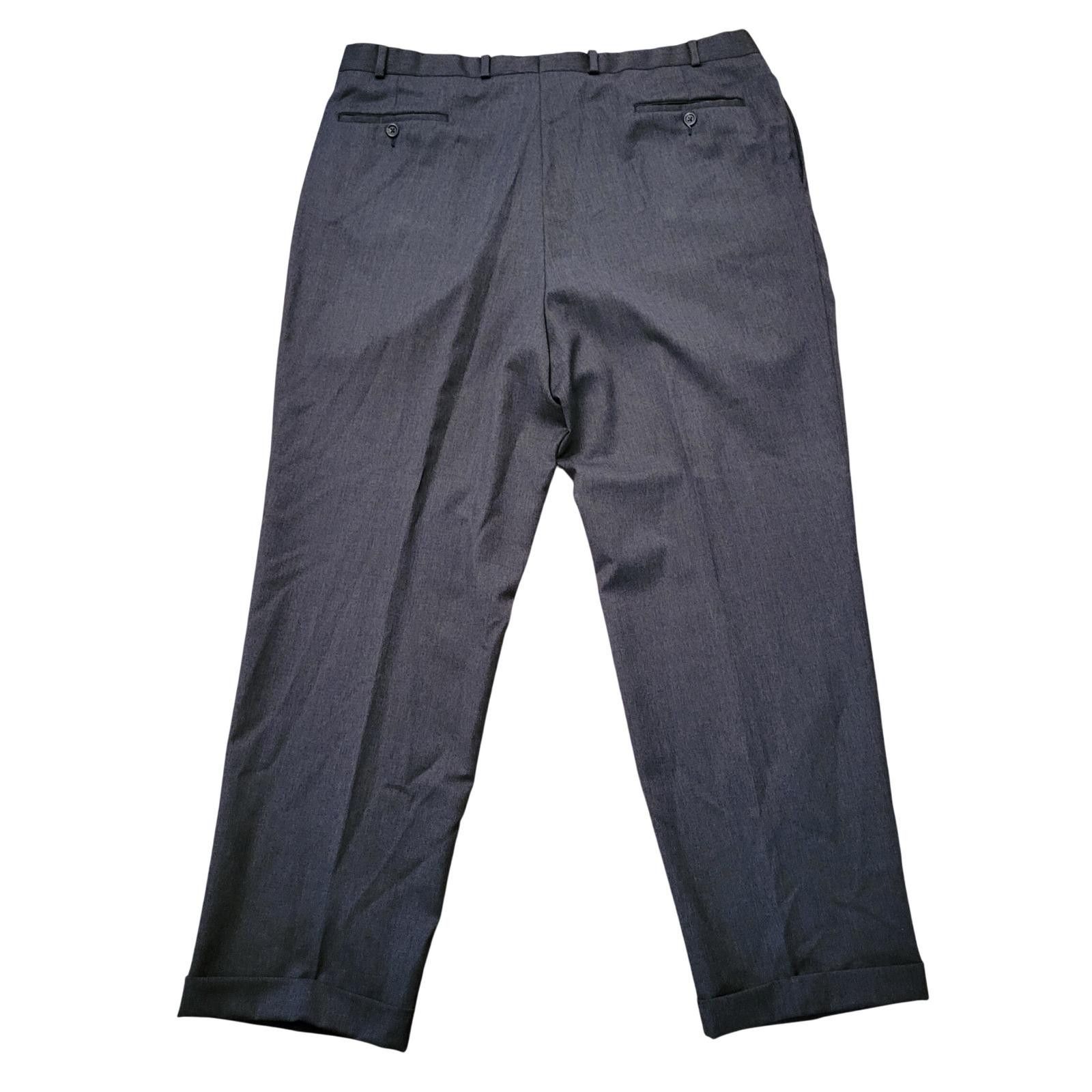 Ralph Lauren Ralph Lauren 40x32 Grey Wool Pleated Dress Pants Canada Size US 40 / EU 56 - 4 Thumbnail