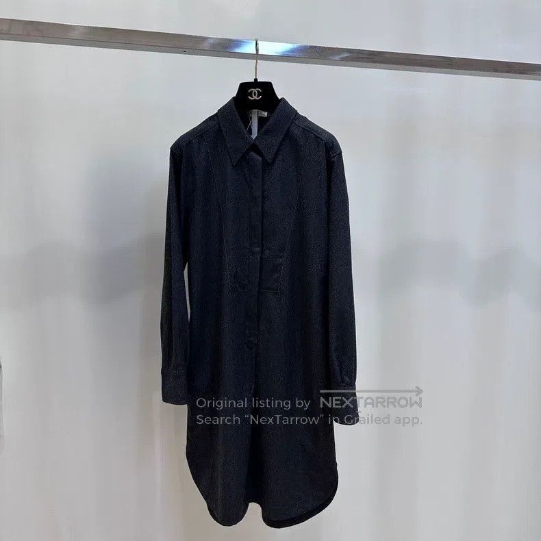 Brunello Cucinelli Brunello Cucinelli Tweed Shirt Dress Size S / US 4 / IT 40 - 2 Thumbnail