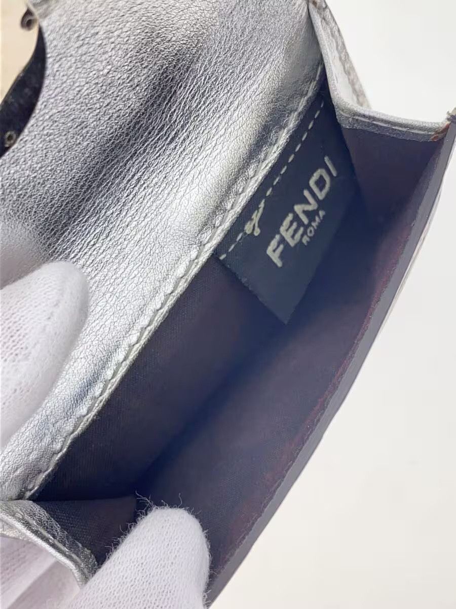 Fendi Fendi Leather Tri-Fold Wallet Silver Size ONE SIZE - 5 Thumbnail
