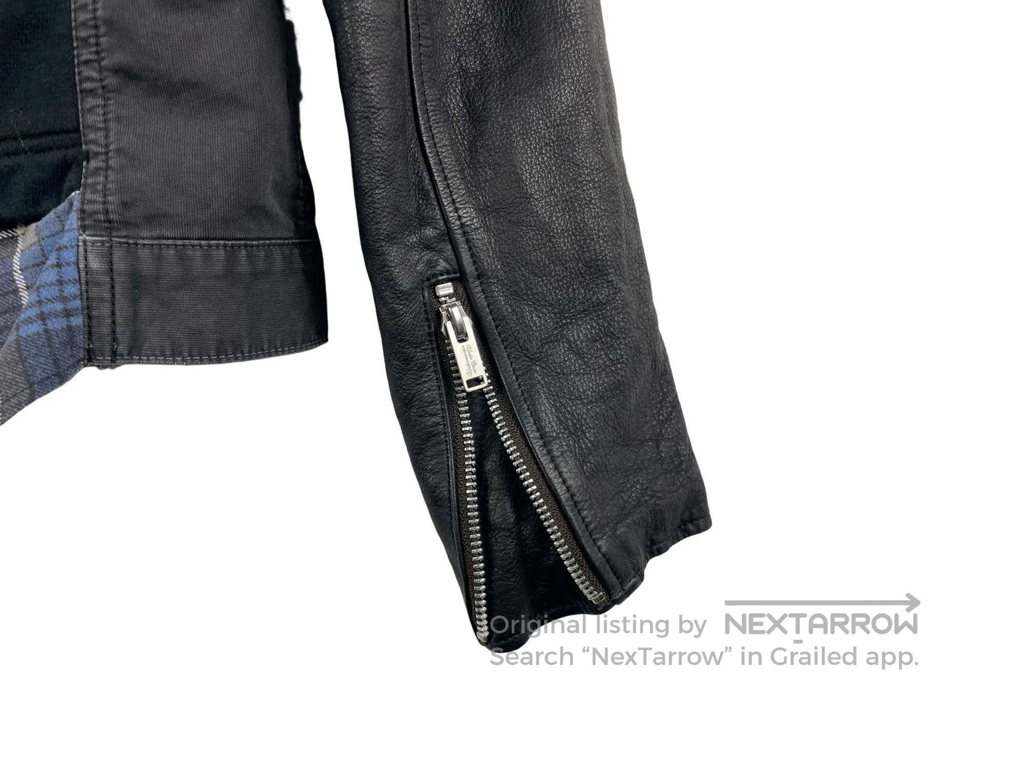 Undercover Undercover Leather Sleeve Denim Jacket Size US S / EU 44-46 / 1 - 5 Thumbnail